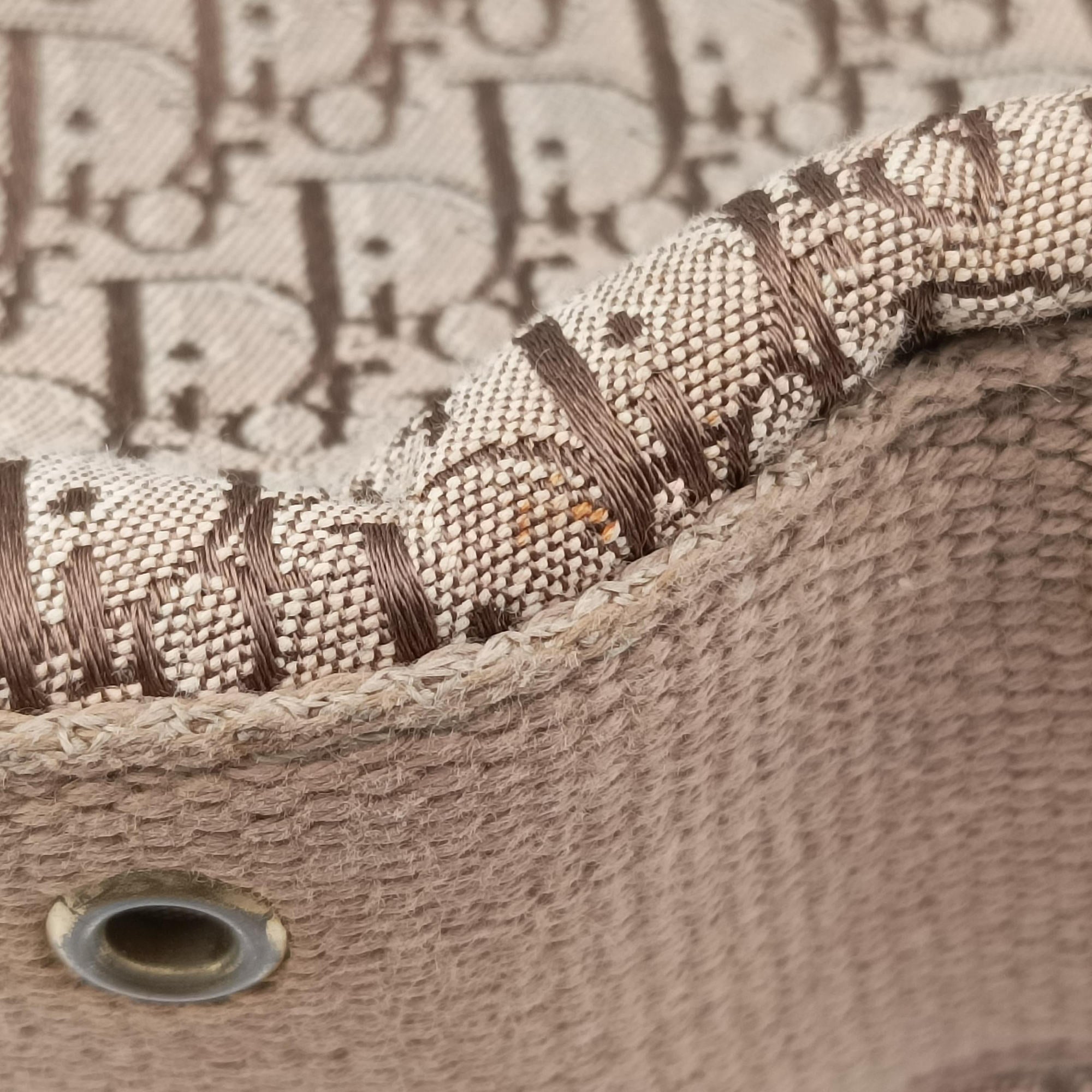 Secondhand Christian Dior Street Chic Beige×Camel canvasxleather  shoulderbag | stylenewstar
