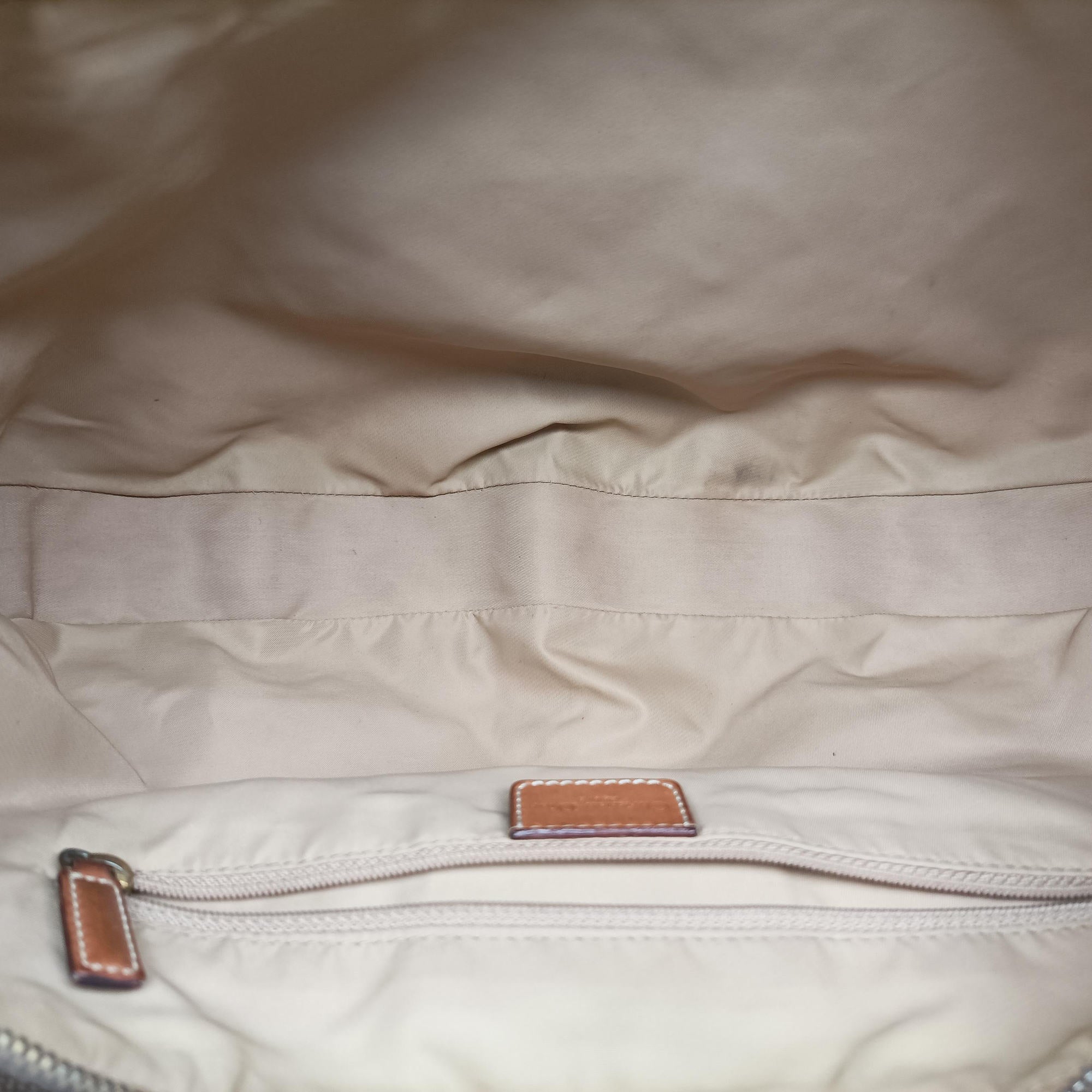 Secondhand Christian Dior Street Chic Beige×Camel canvasxleather  shoulderbag | stylenewstar