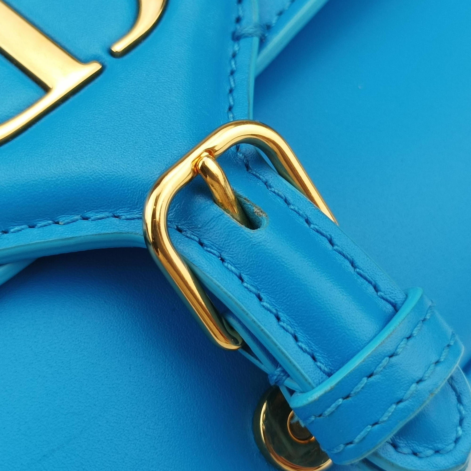 Secondhand Christian Dior Bobby Blue leather  shoulderbag | stylenewstar