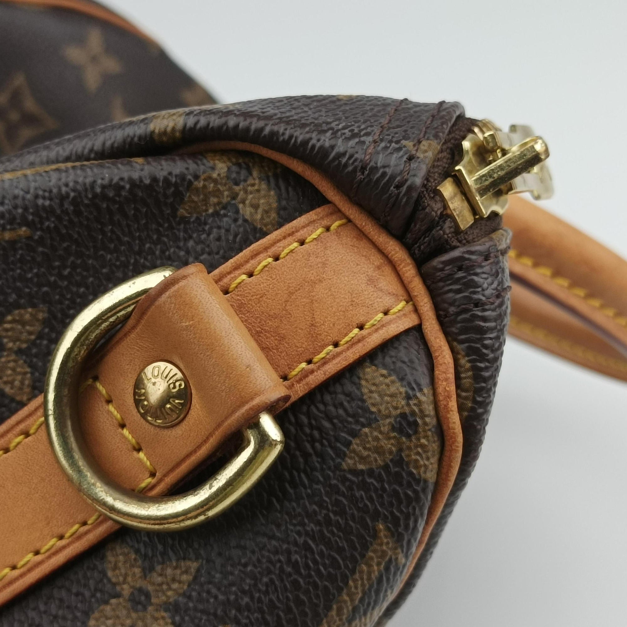 Pre-owned Louis Vuitton World Tour Edition Speedy Bandouliere 30 Brown×multi Monogram Canvas  shoulderbag | stylenewstar