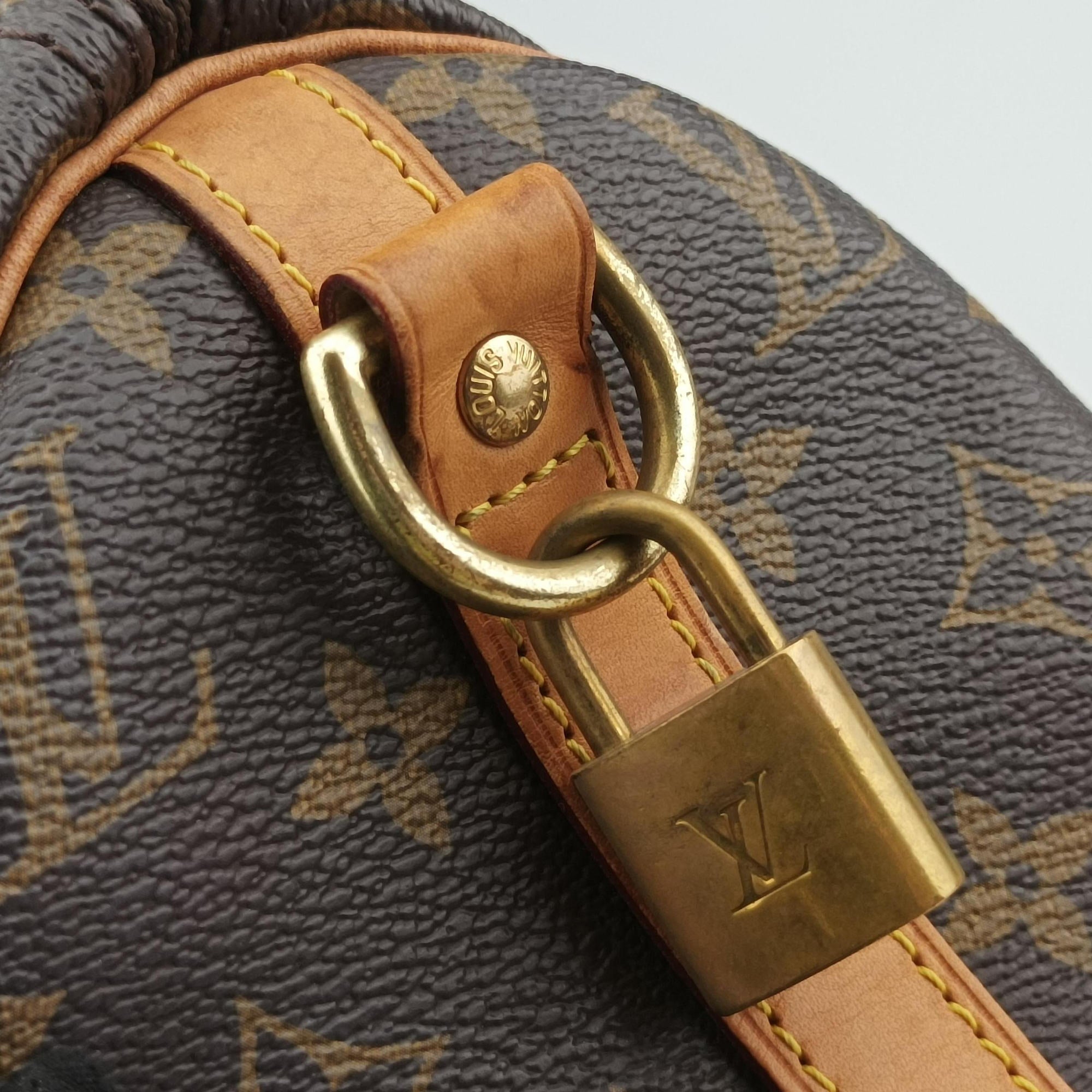 Pre-owned Louis Vuitton World Tour Edition Speedy Bandouliere 30 Brown×multi Monogram Canvas  shoulderbag | stylenewstar