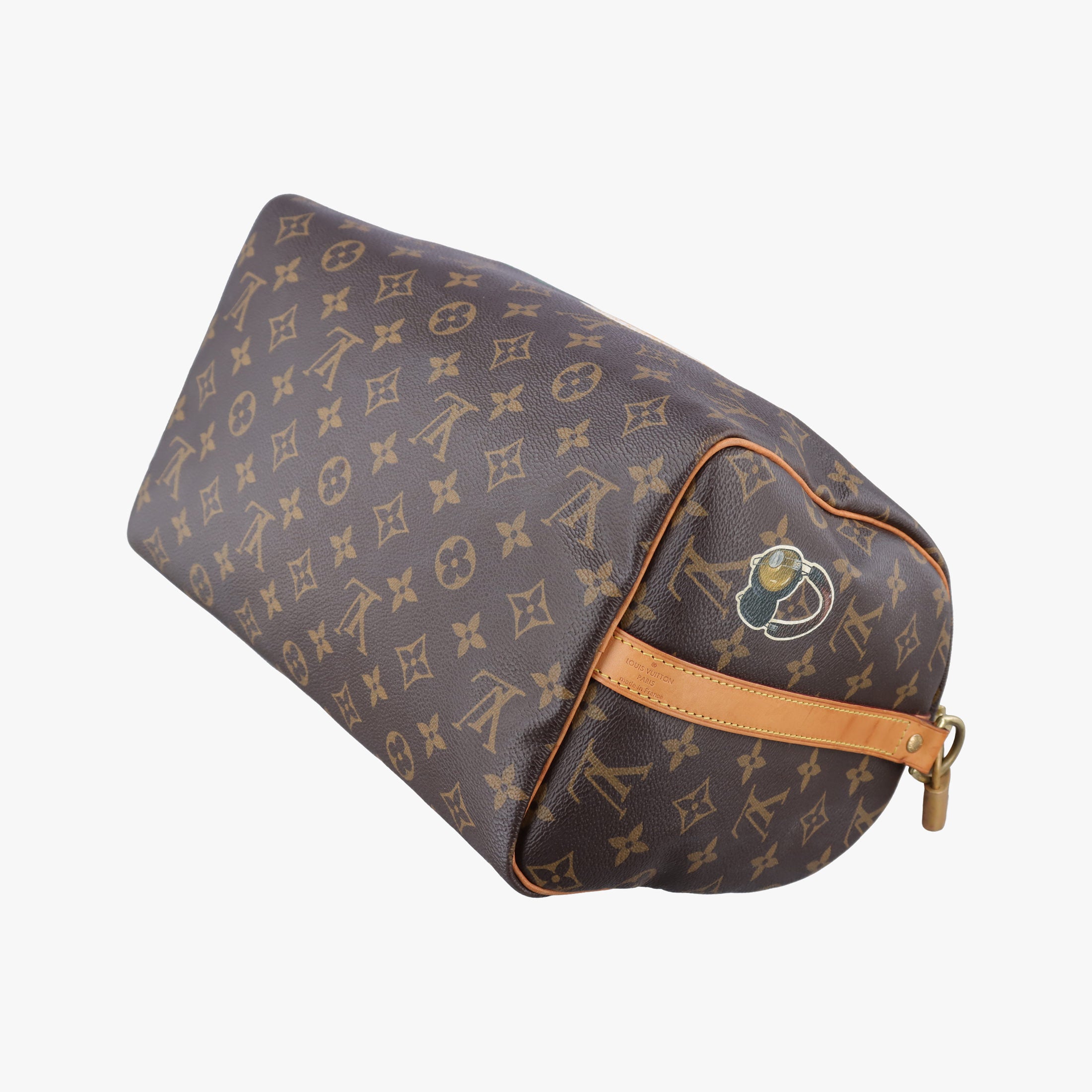 Pre-owned Louis Vuitton World Tour Edition Speedy Bandouliere 30 Brown×multi Monogram Canvas  shoulderbag | stylenewstar