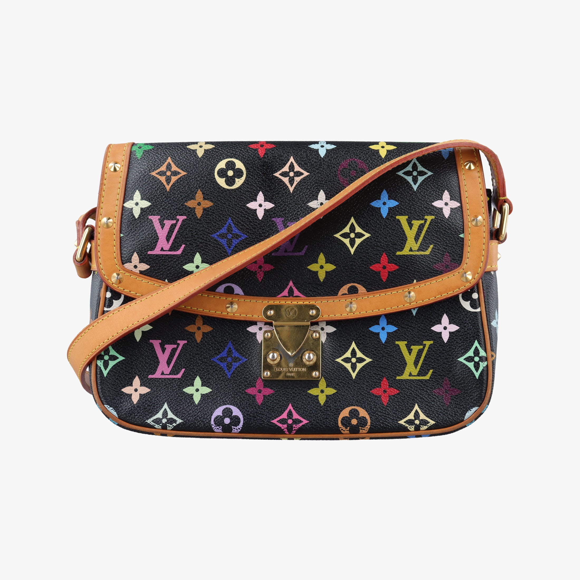 Secondhand Louis Vuitton Sologne Noir Monogram Multicolor M92639 shoulderbag | stylenewstar