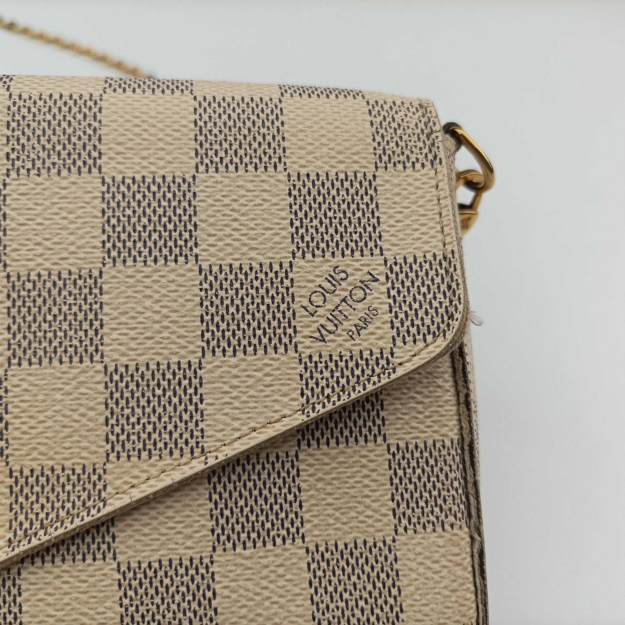 Vintage Louis Vuitton Pochette FéLICIE Azur Damier Canvas N63106 shoulderbag | stylenewstar