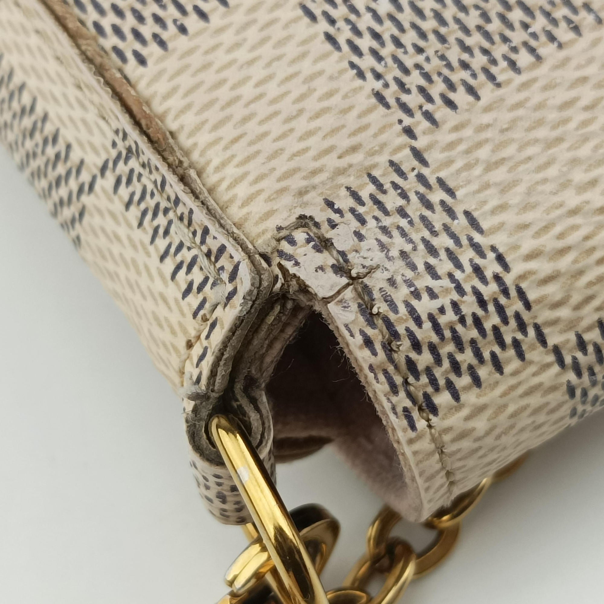 Vintage Louis Vuitton Pochette FéLICIE Azur Damier Canvas N63106 shoulderbag | stylenewstar