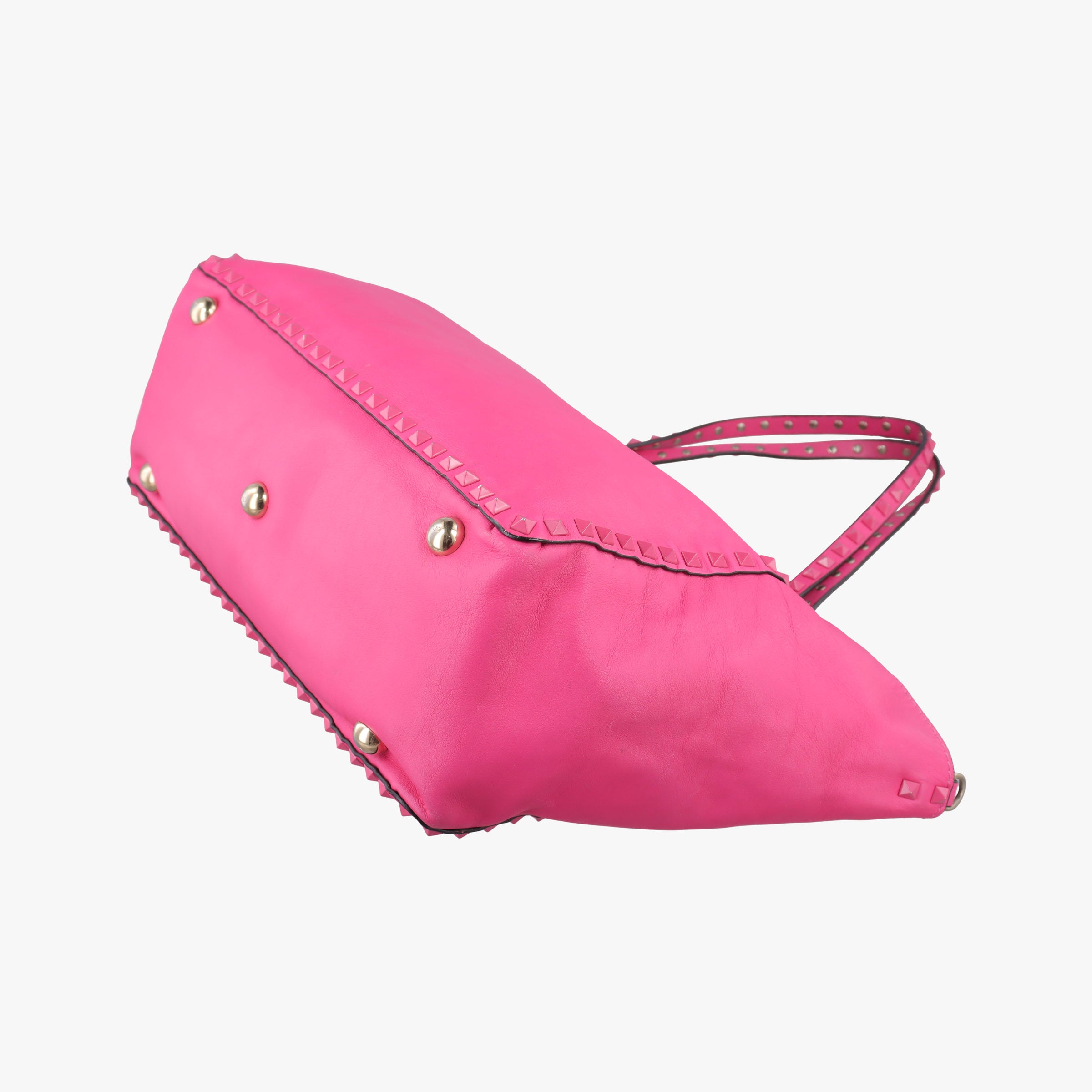 Pre-owned Valentino Rockstud Rose Leather  handbag | stylenewstar