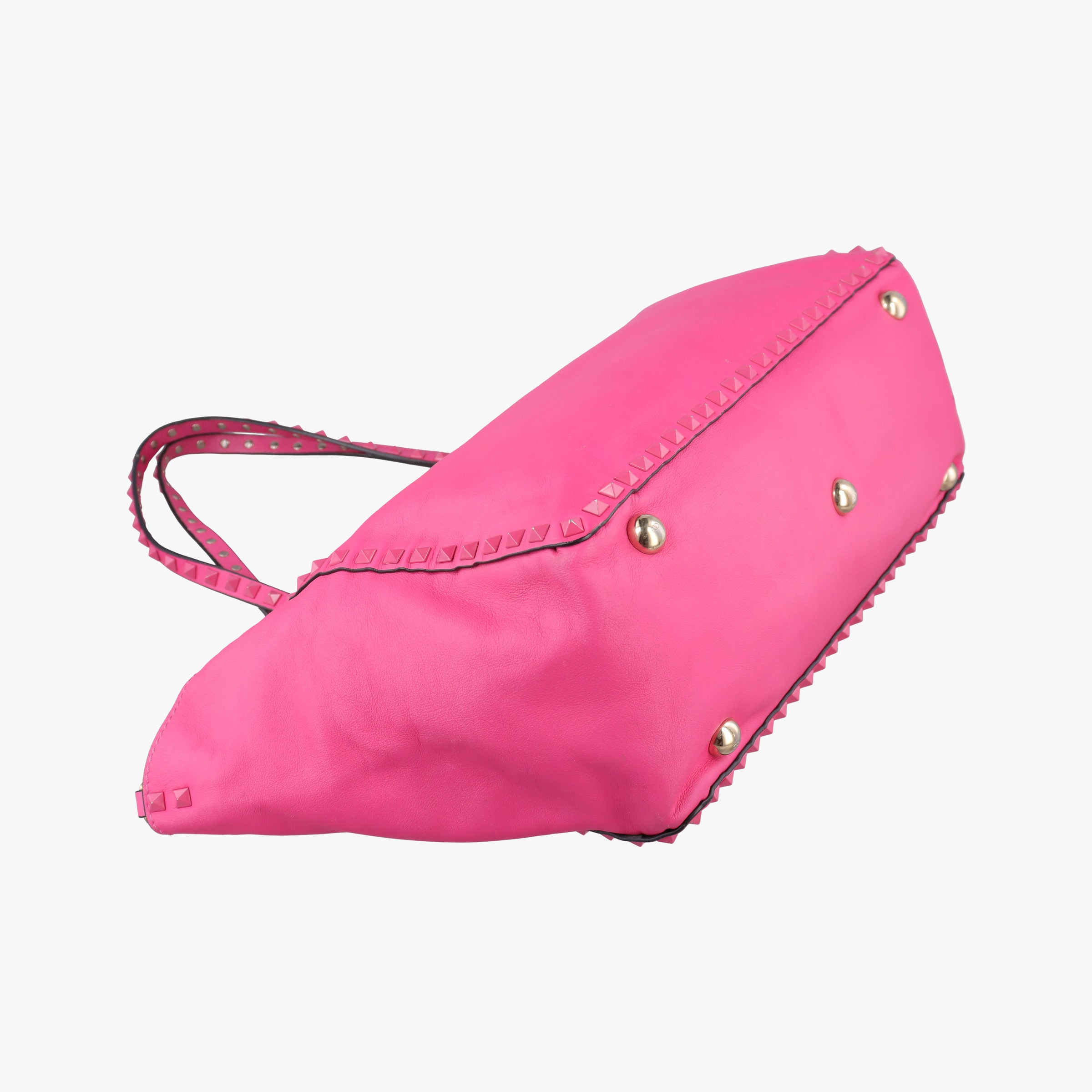 Pre-owned Valentino Rockstud Rose Leather  handbag | stylenewstar