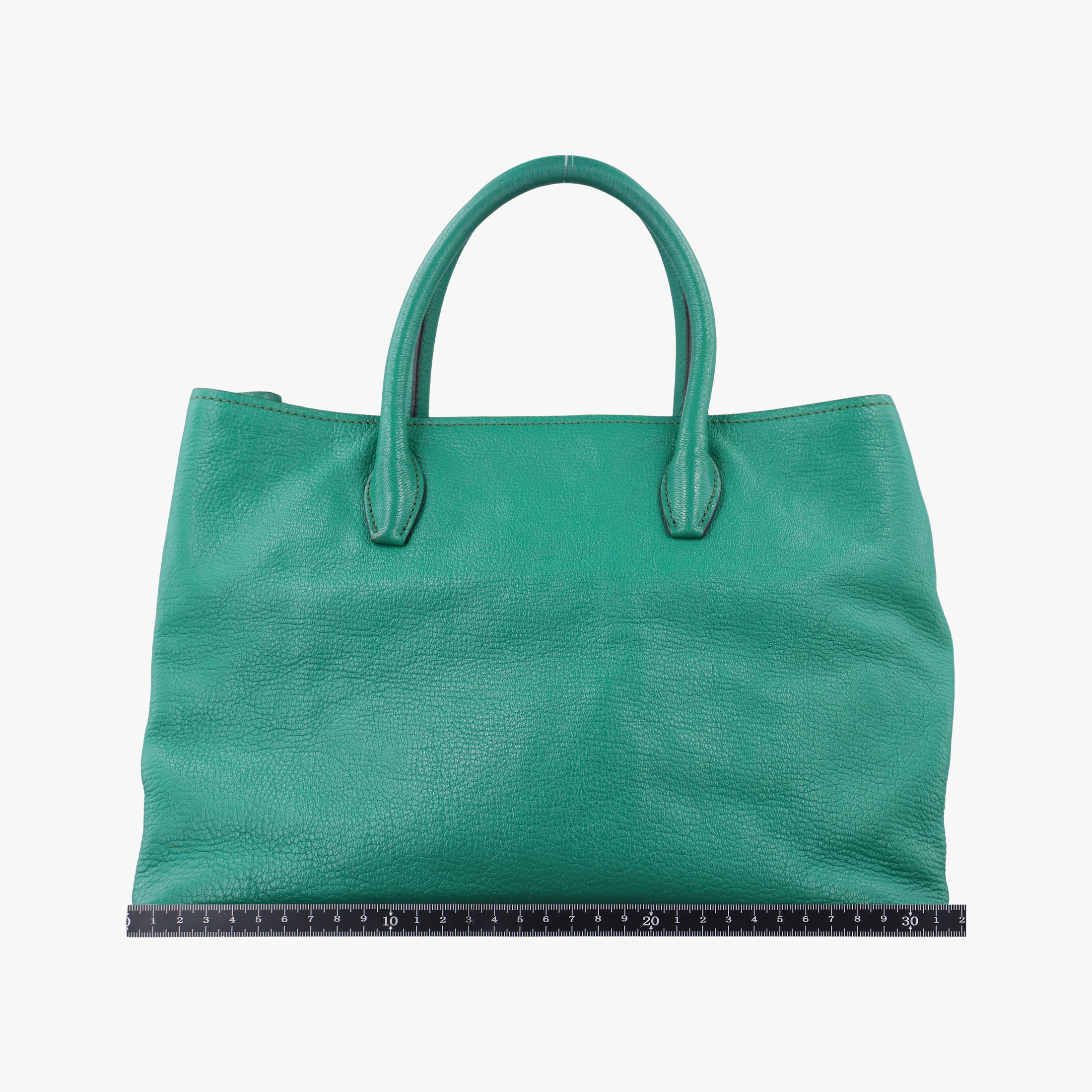 Pre-owned Miu Miu Vitello Caribu Green Leather RN0620 handbag | stylenewstar