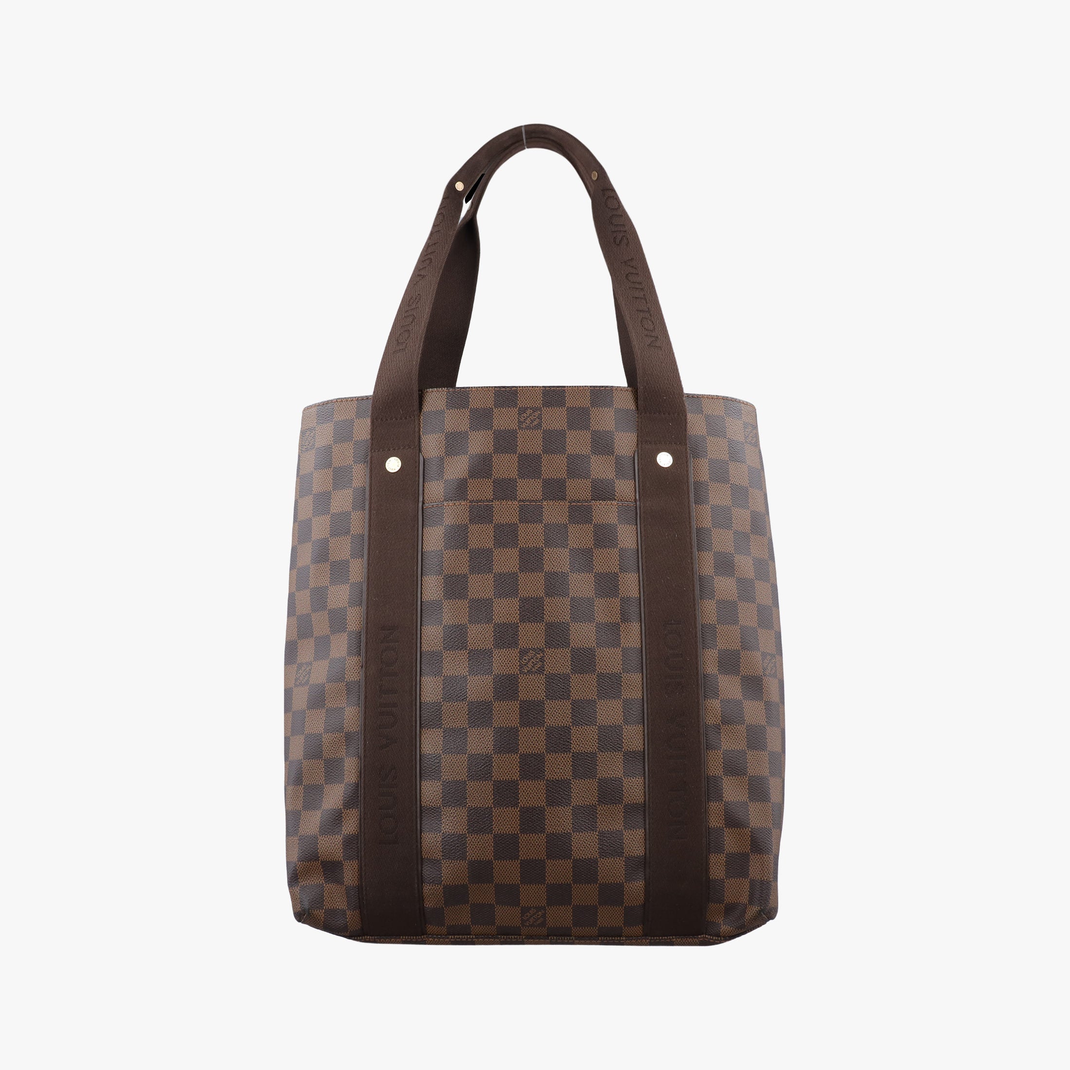 Pre-owned Louis Vuitton Cabas Bobur EBENE Damier Canvas N52006 handbag | stylenewstar