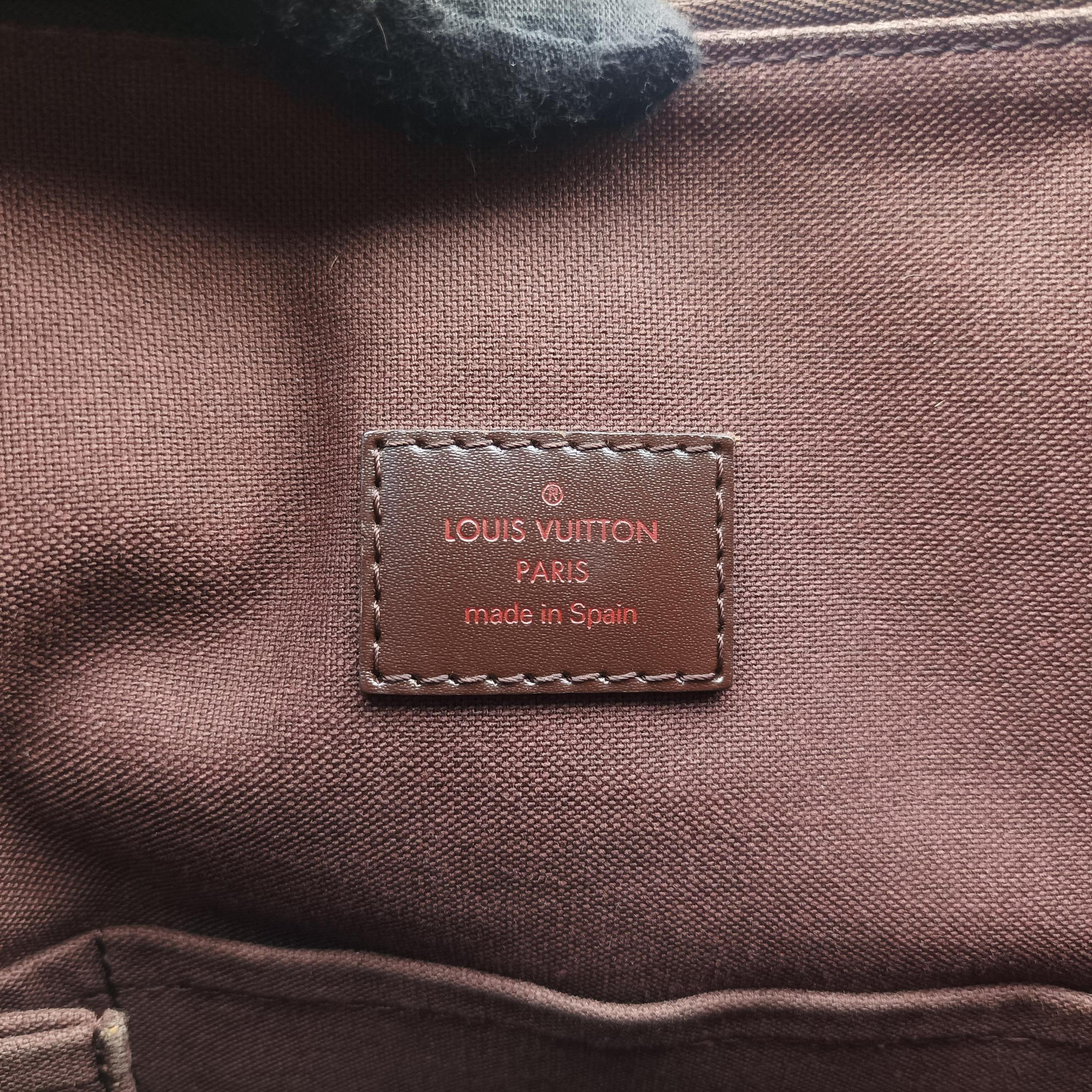 Pre-owned Louis Vuitton Cabas Bobur EBENE Damier Canvas N52006 handbag | stylenewstar