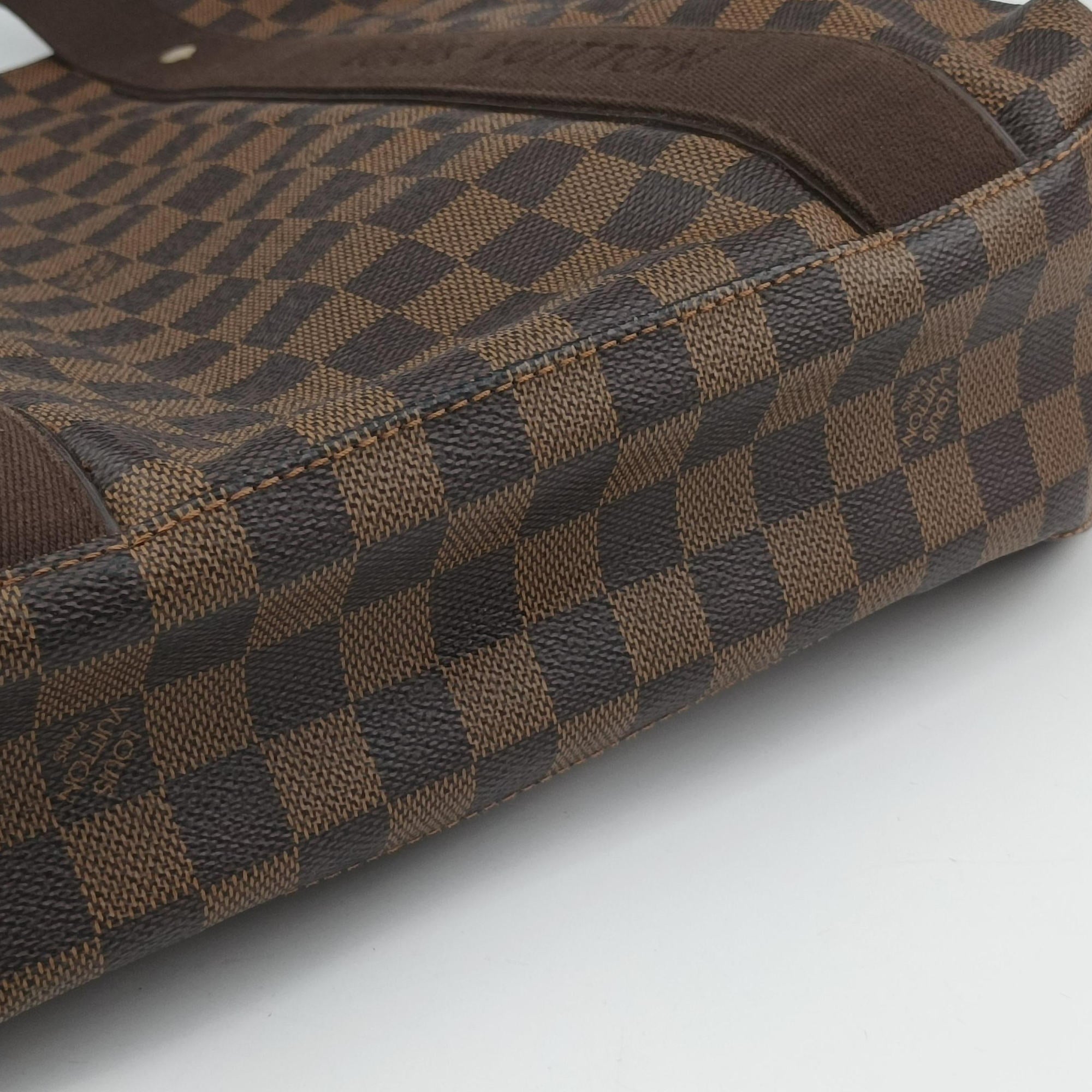Pre-owned Louis Vuitton Cabas Bobur EBENE Damier Canvas N52006 handbag | stylenewstar