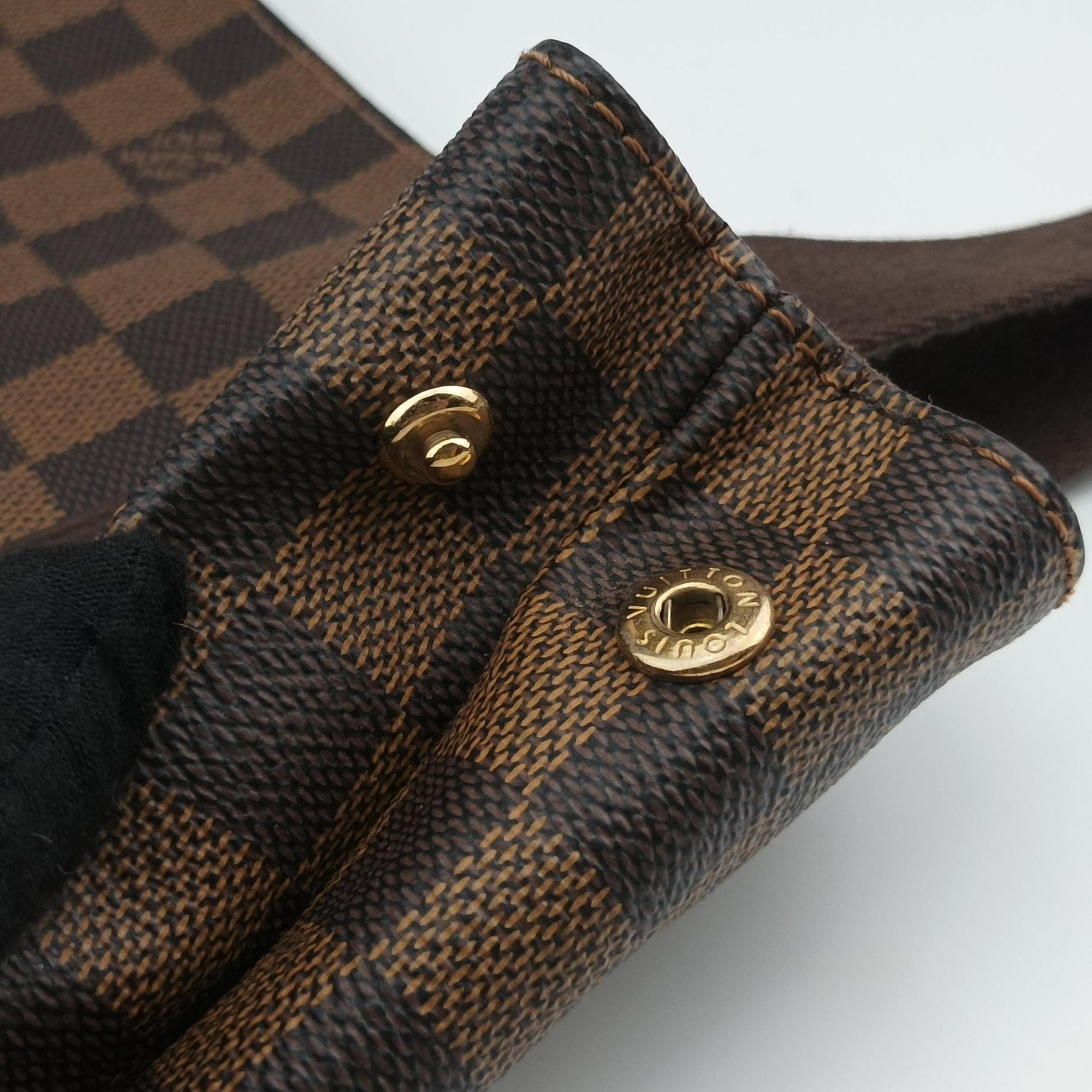 Pre-owned Louis Vuitton Cabas Bobur EBENE Damier Canvas N52006 handbag | stylenewstar