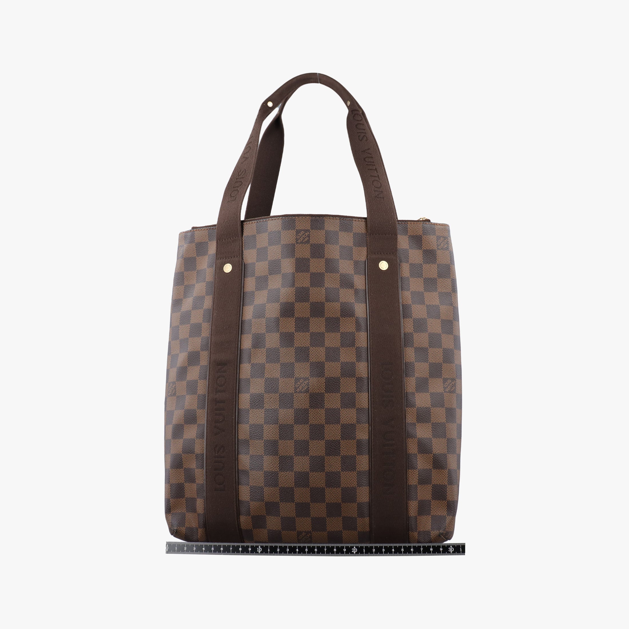 Pre-owned Louis Vuitton Cabas Bobur EBENE Damier Canvas N52006 handbag | stylenewstar