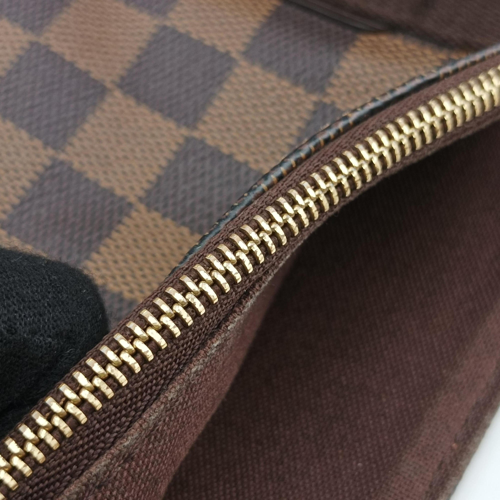 Pre-owned Louis Vuitton Cabas Bobur EBENE Damier Canvas N52006 handbag | stylenewstar