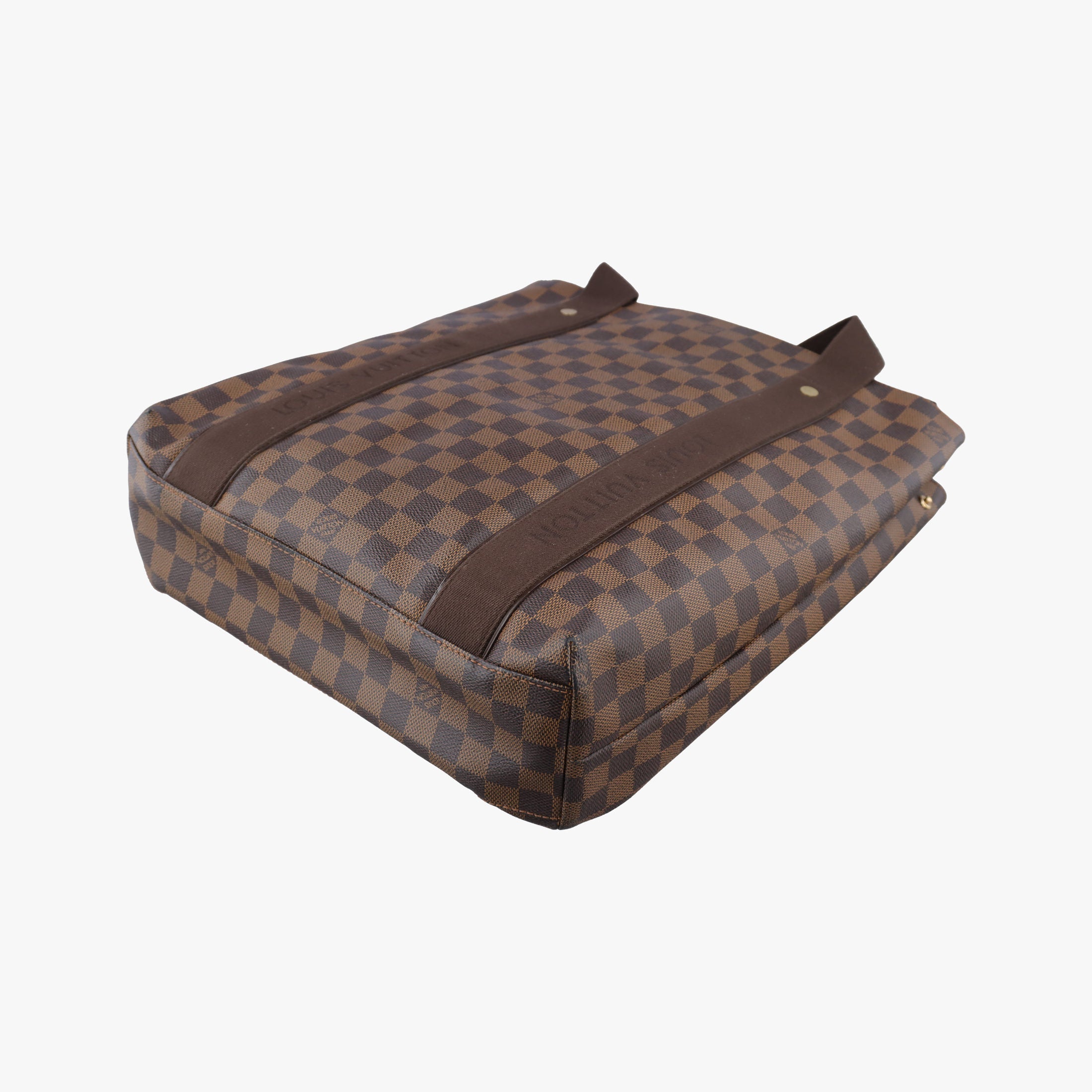 Pre-owned Louis Vuitton Cabas Bobur EBENE Damier Canvas N52006 handbag | stylenewstar