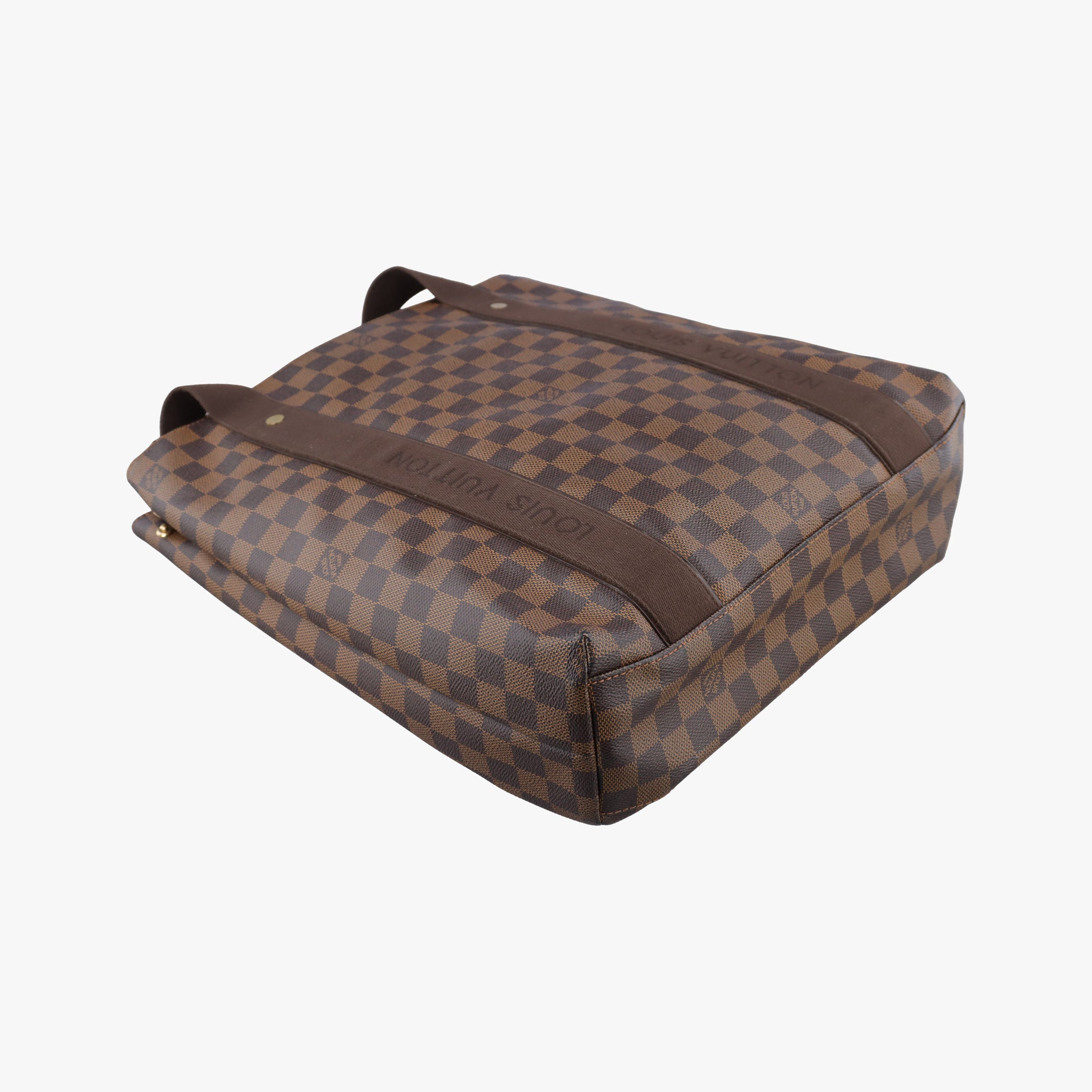 Pre-owned Louis Vuitton Cabas Bobur EBENE Damier Canvas N52006 handbag | stylenewstar