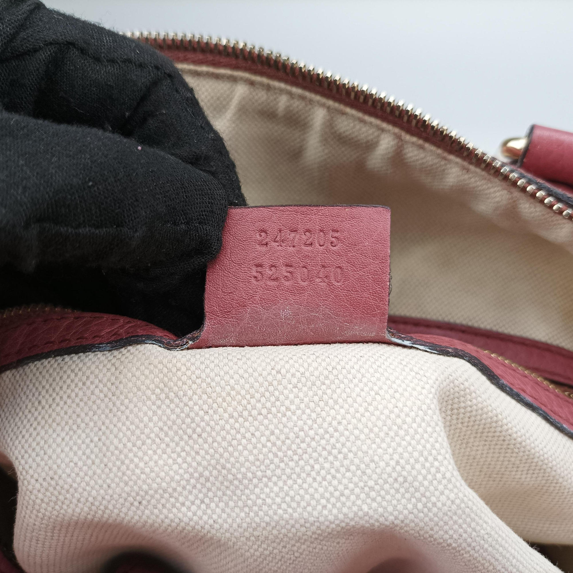 Pre-owned Gucci Sherry Line Pink Leather 247205 shoulderbag | stylenewstar