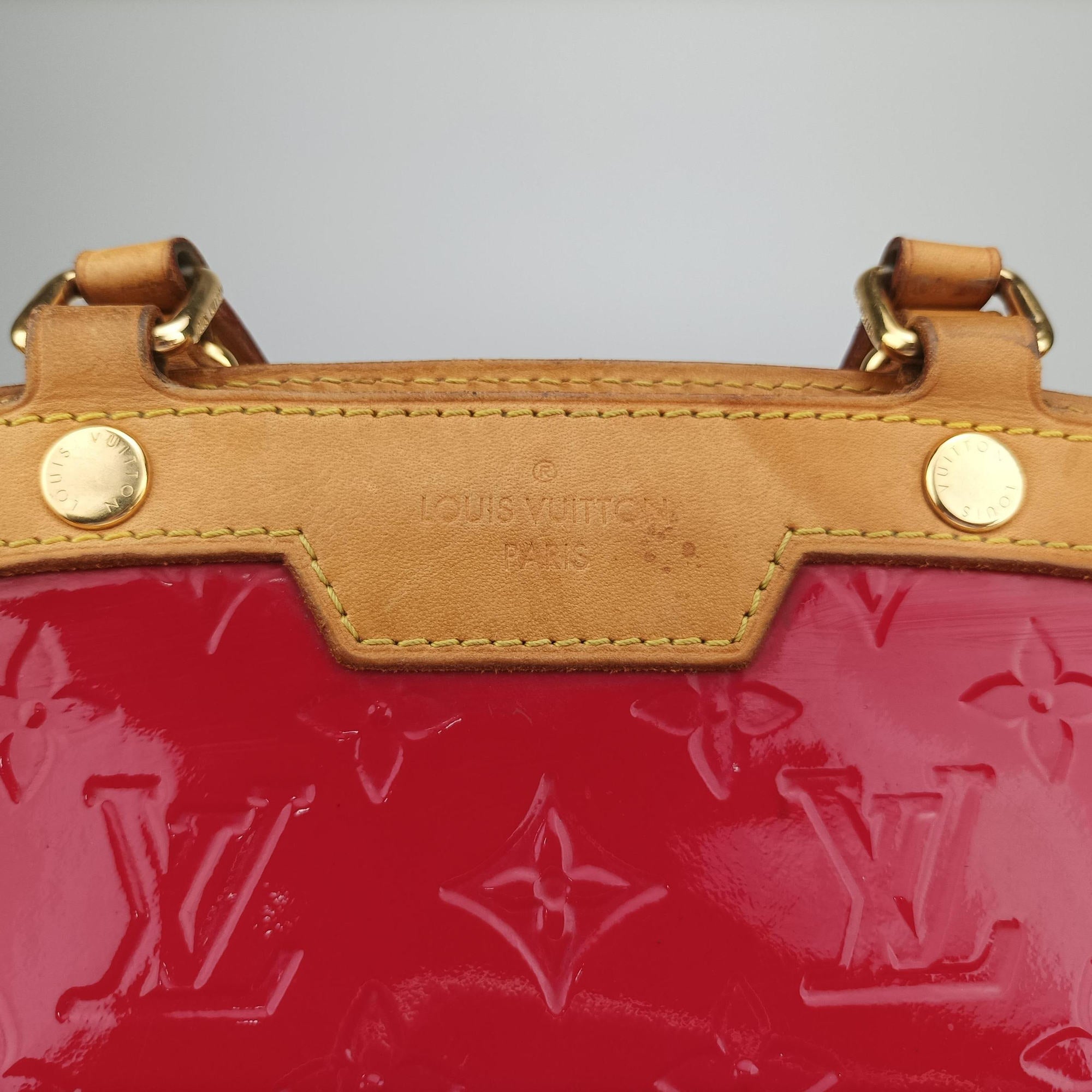 Pre-owned Louis Vuitton Brea MM ROSE INDIEN Vernis M91798 shoulderbag | stylenewstar