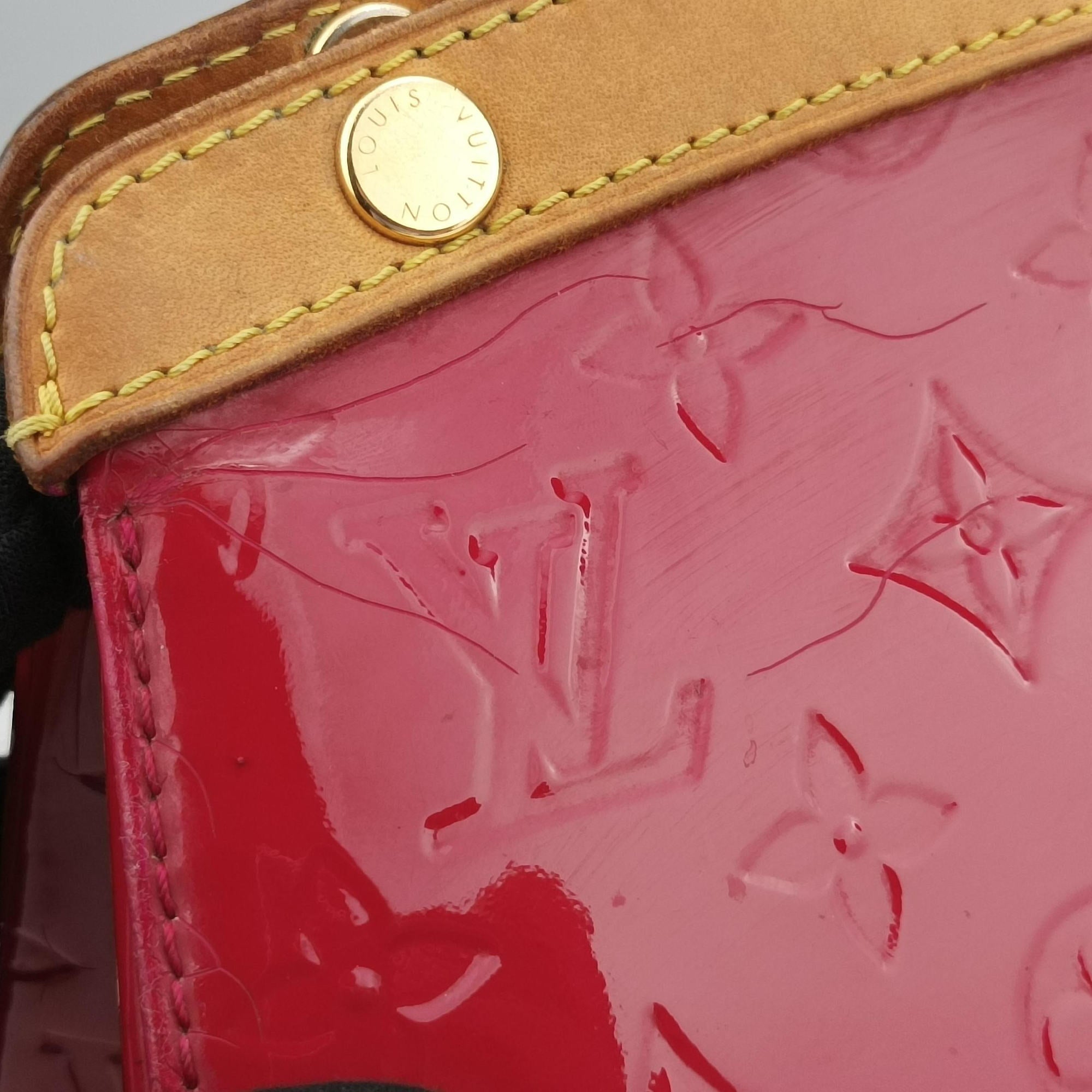 Pre-owned Louis Vuitton Brea MM ROSE INDIEN Vernis M91798 shoulderbag | stylenewstar