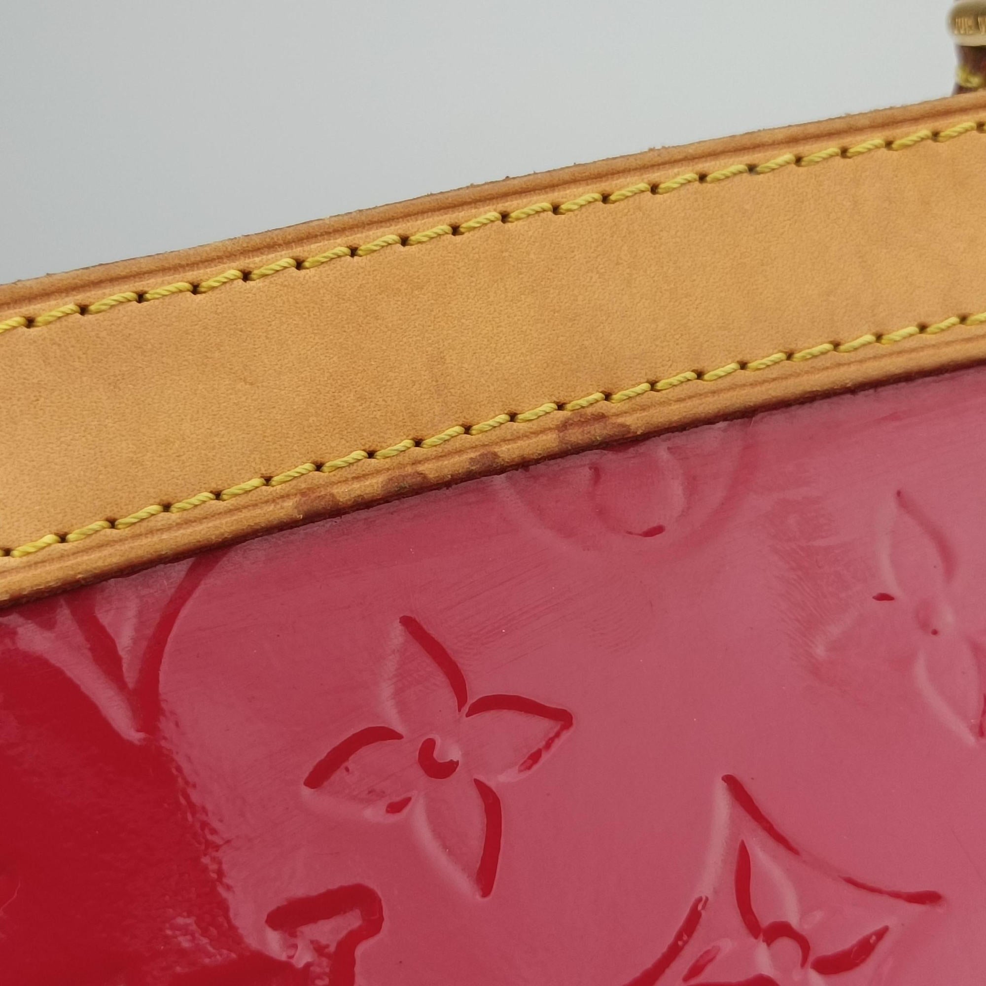 Pre-owned Louis Vuitton Brea MM ROSE INDIEN Vernis M91798 shoulderbag | stylenewstar