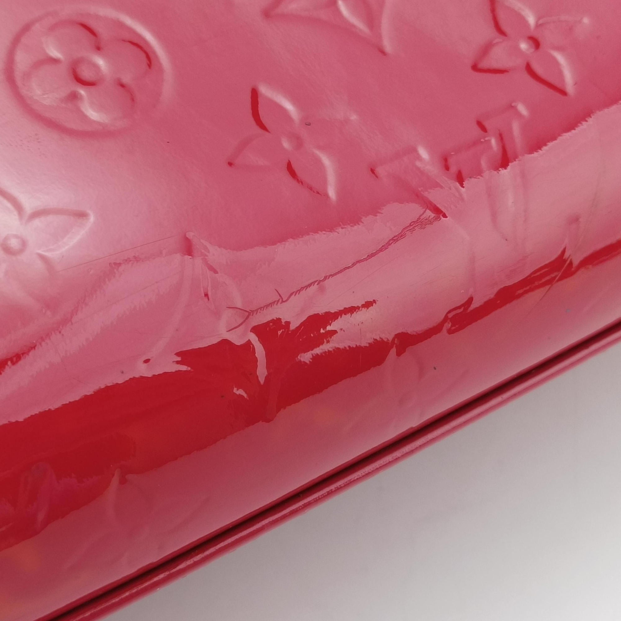 Pre-owned Louis Vuitton Brea MM ROSE INDIEN Vernis M91798 shoulderbag | stylenewstar