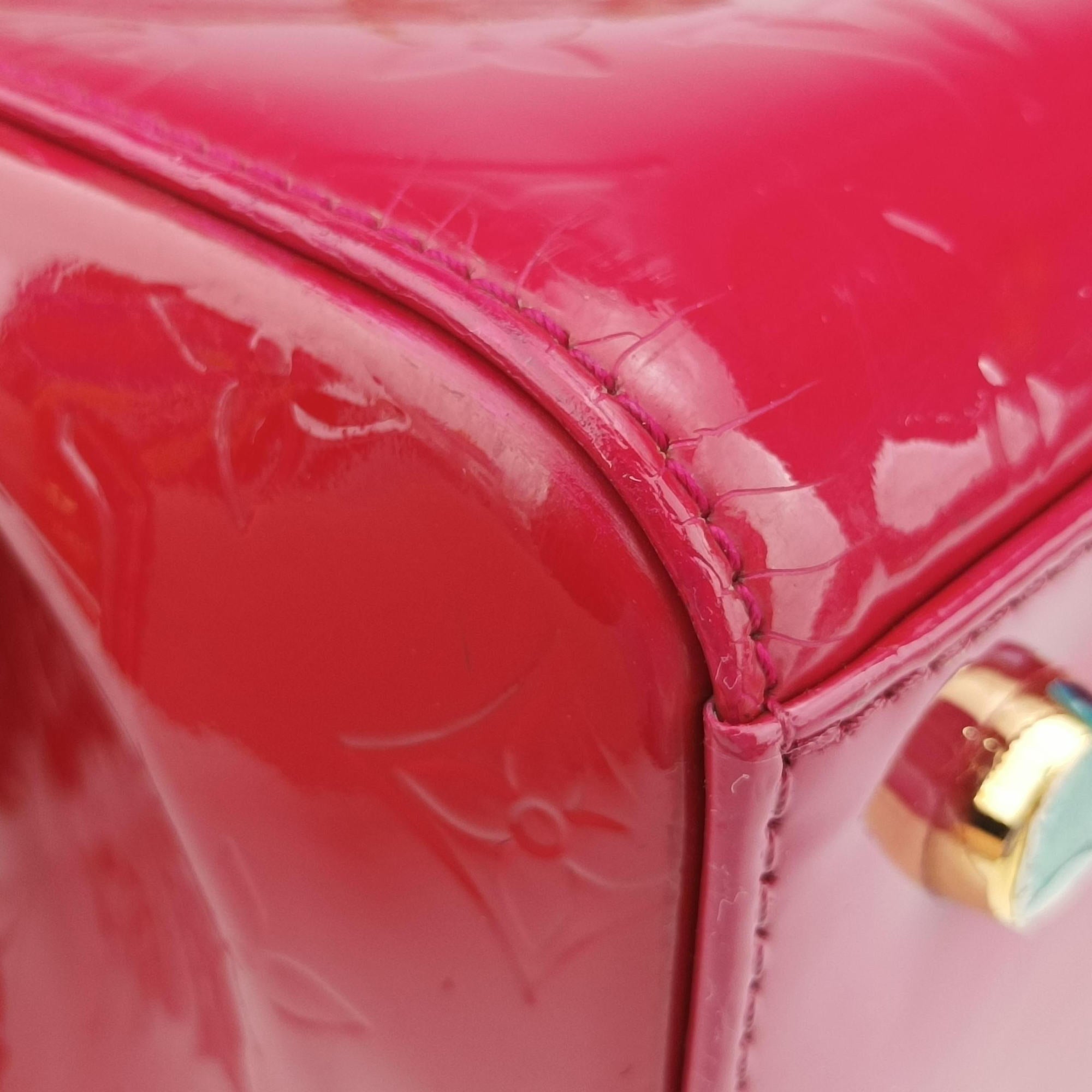 Pre-owned Louis Vuitton Brea MM ROSE INDIEN Vernis M91798 shoulderbag | stylenewstar