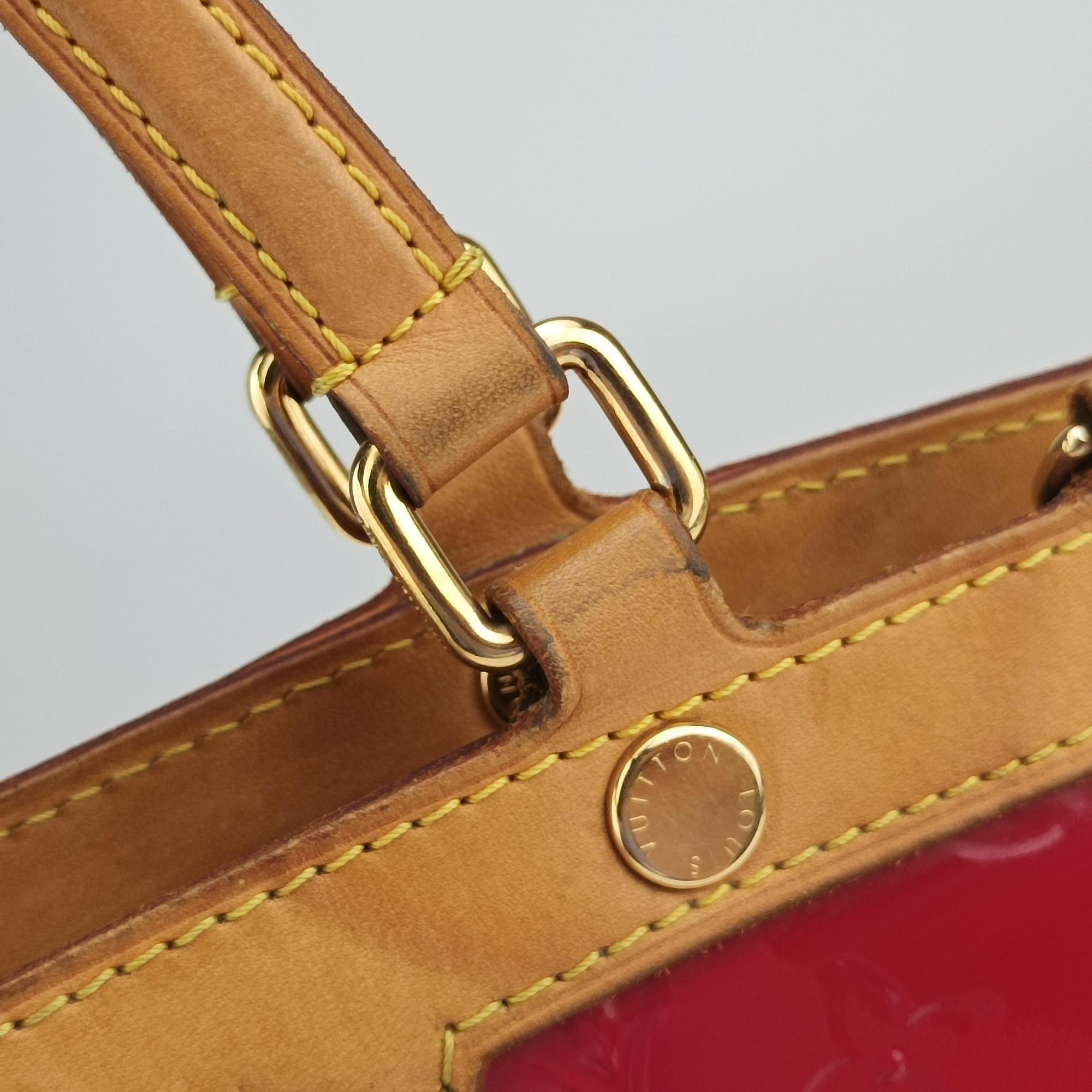 Pre-owned Louis Vuitton Brea MM ROSE INDIEN Vernis M91798 shoulderbag | stylenewstar