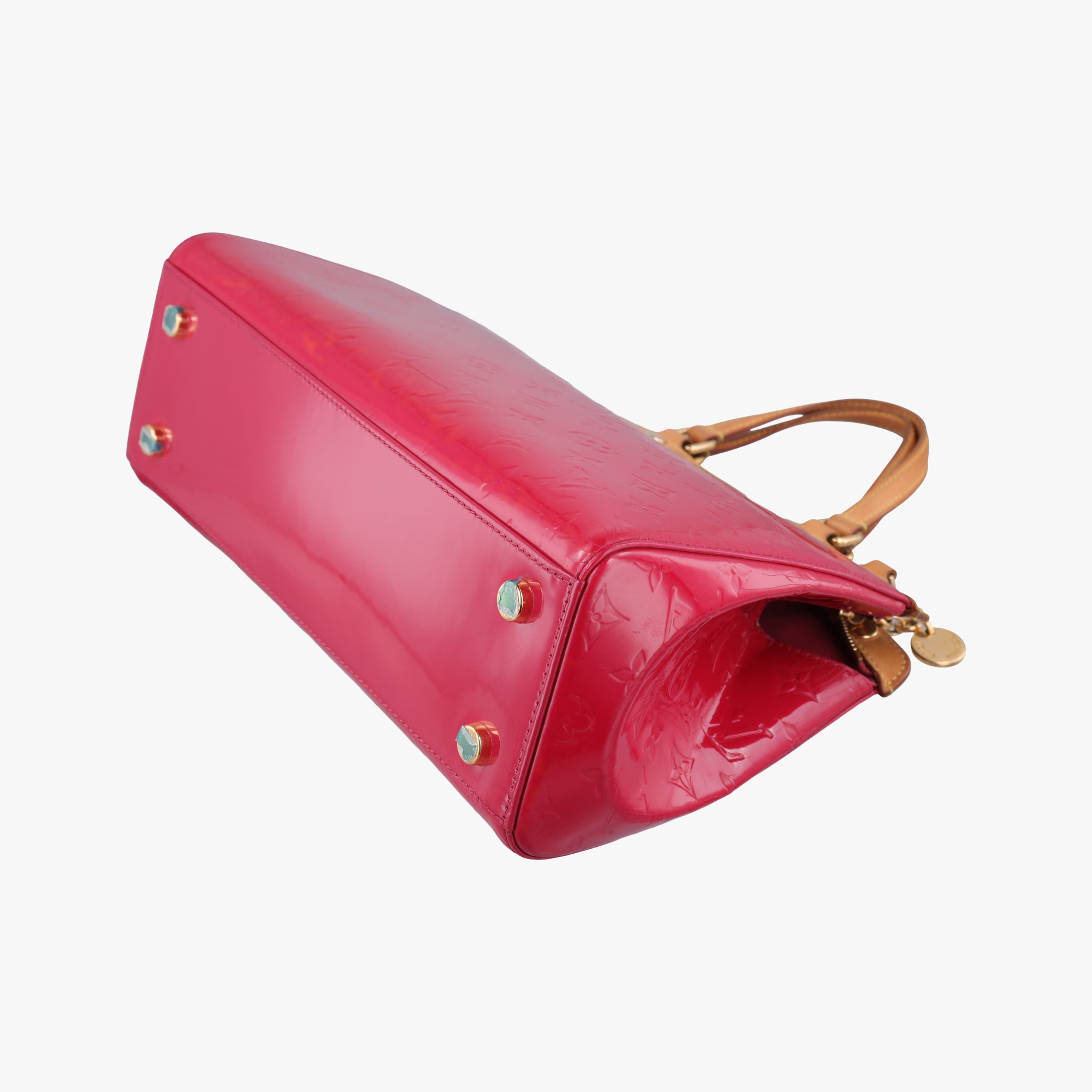 Pre-owned Louis Vuitton Brea MM ROSE INDIEN Vernis M91798 shoulderbag | stylenewstar