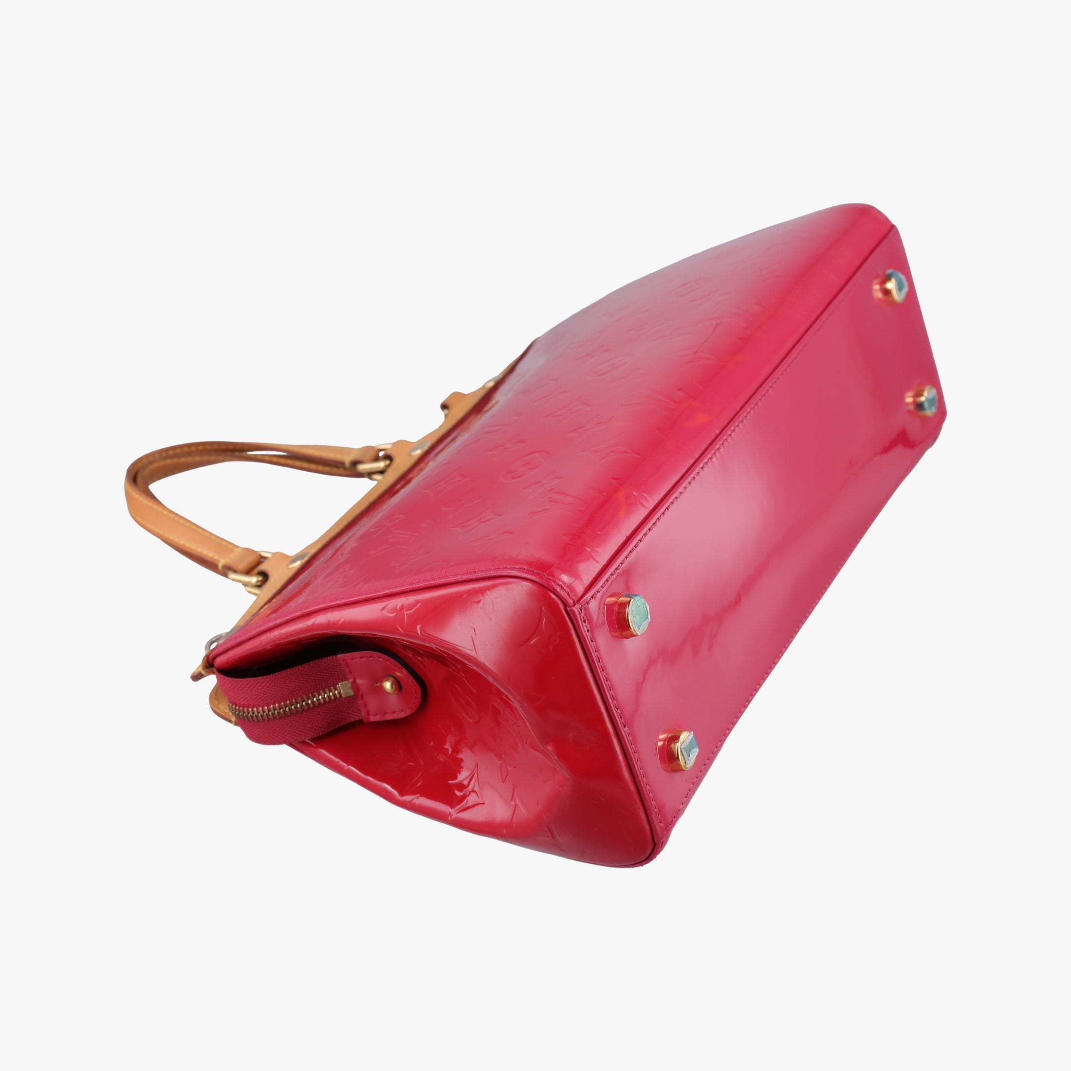 Pre-owned Louis Vuitton Brea MM ROSE INDIEN Vernis M91798 shoulderbag | stylenewstar