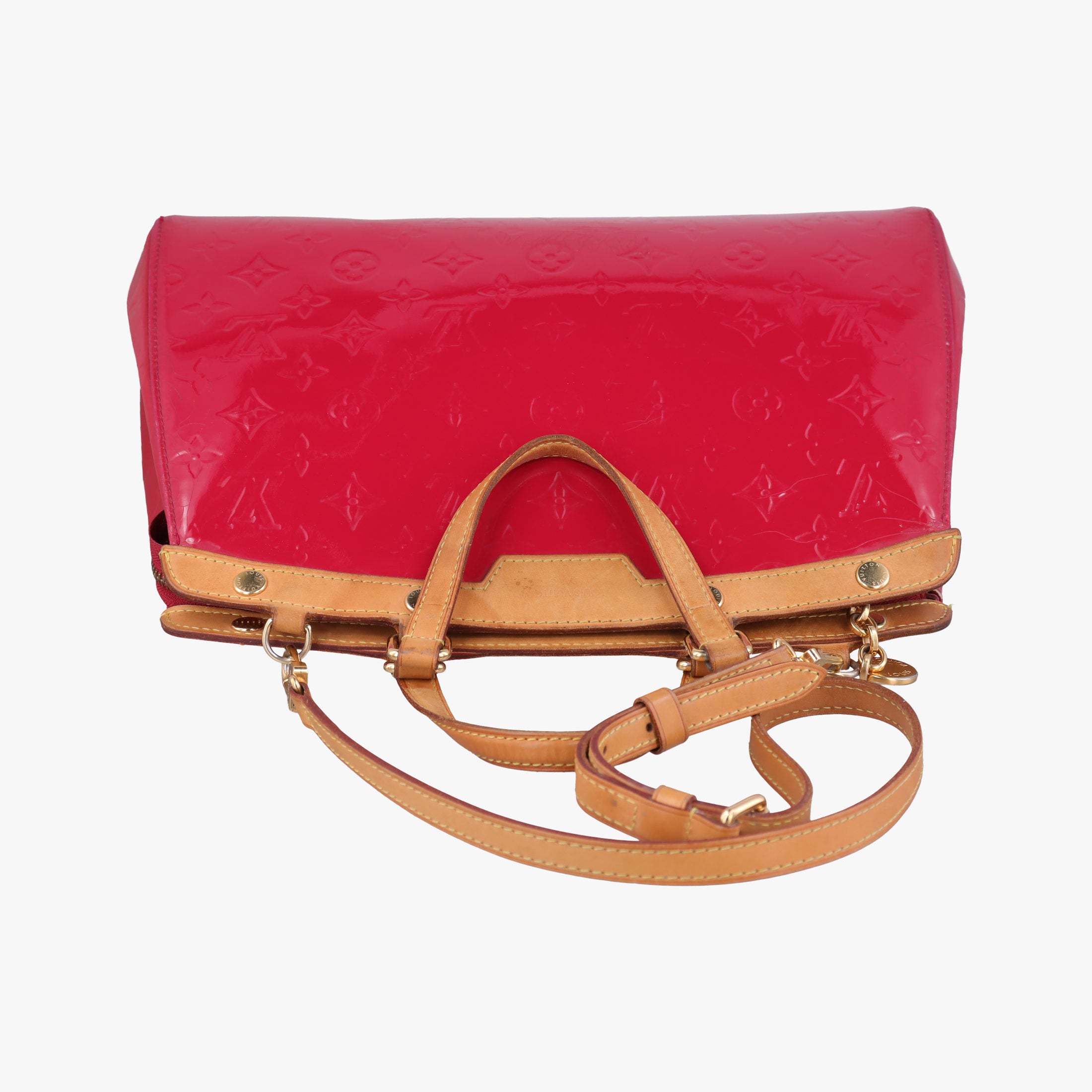 Pre-owned Louis Vuitton Brea MM ROSE INDIEN Vernis M91798 shoulderbag | stylenewstar