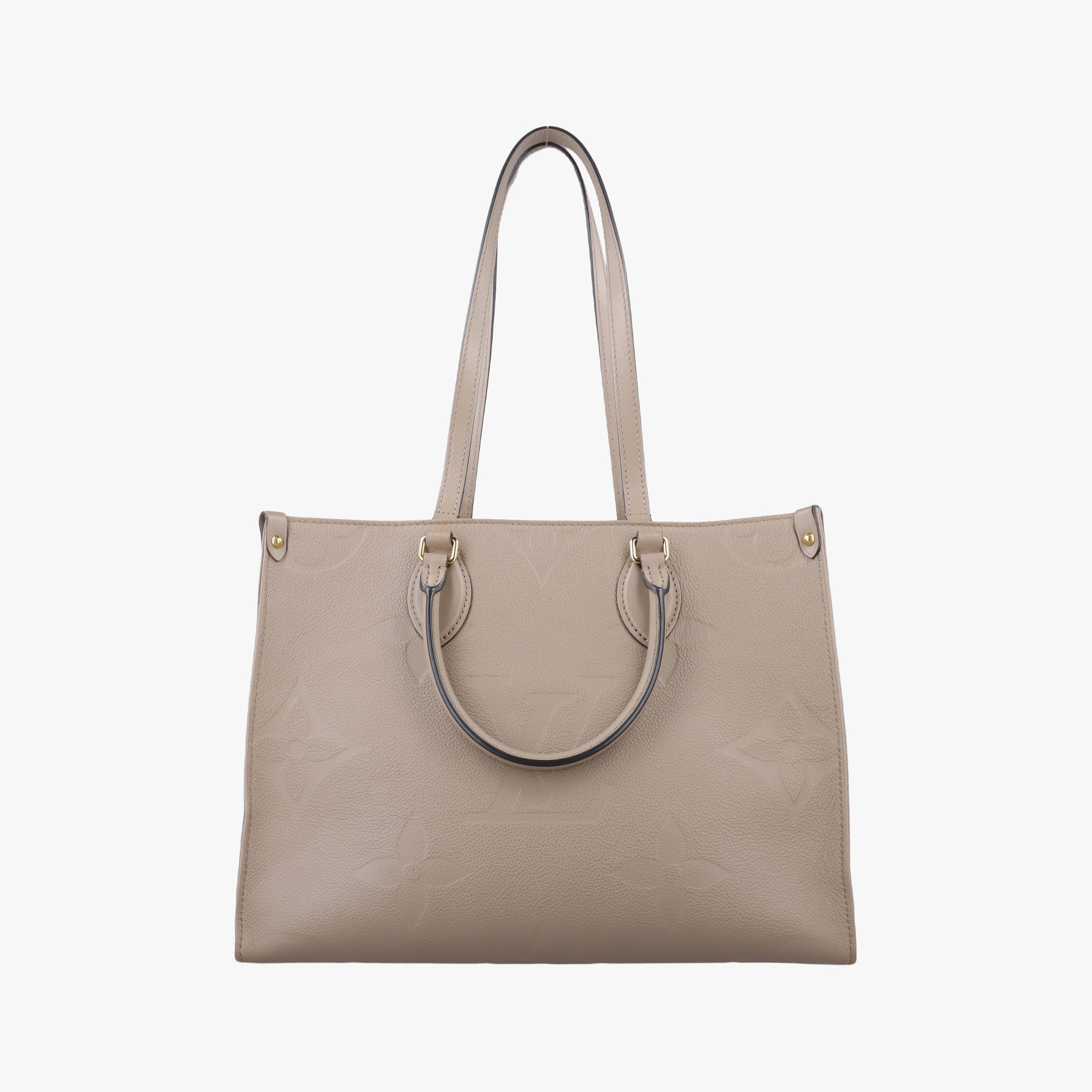 Pre-owned Louis Vuitton OntheGo MM Beige Monogram Empreinte M45607 shoulderbag | stylenewstar