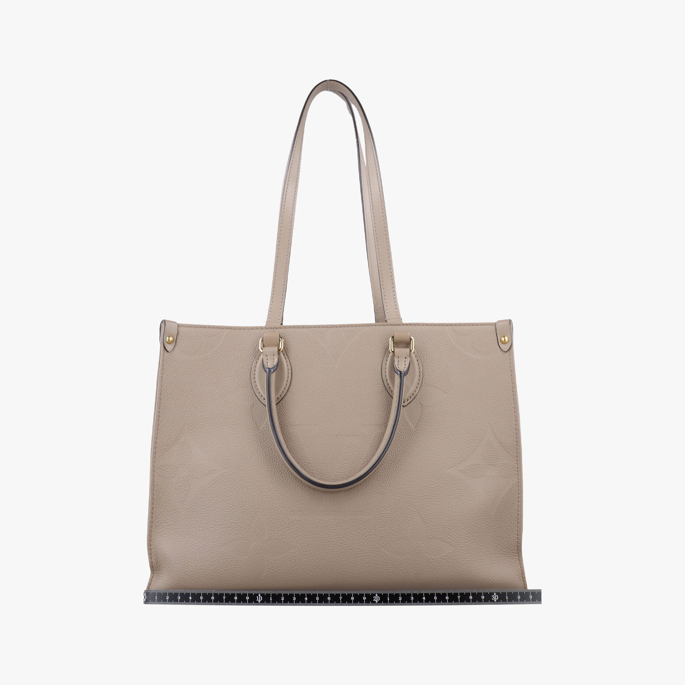 Pre-owned Louis Vuitton OntheGo MM Beige Monogram Empreinte M45607 shoulderbag | stylenewstar