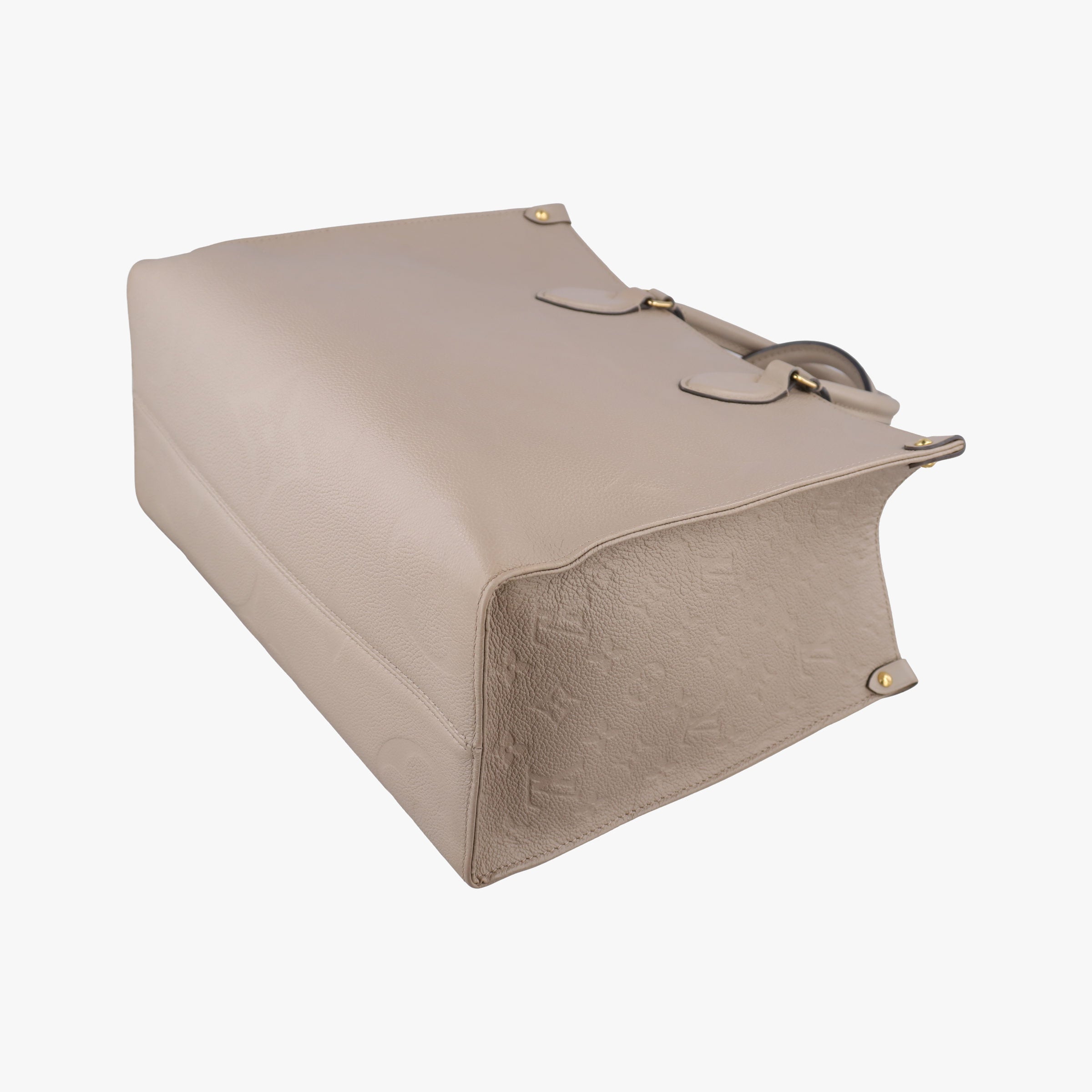 Pre-owned Louis Vuitton OntheGo MM Beige Monogram Empreinte M45607 shoulderbag | stylenewstar