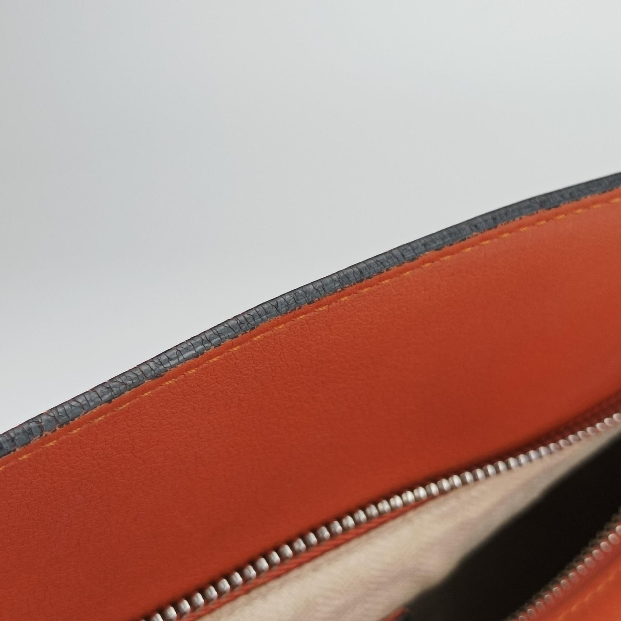 Pre-owned Loewe Puzzle Bag Medium Orange Leather  shoulderbag | stylenewstar