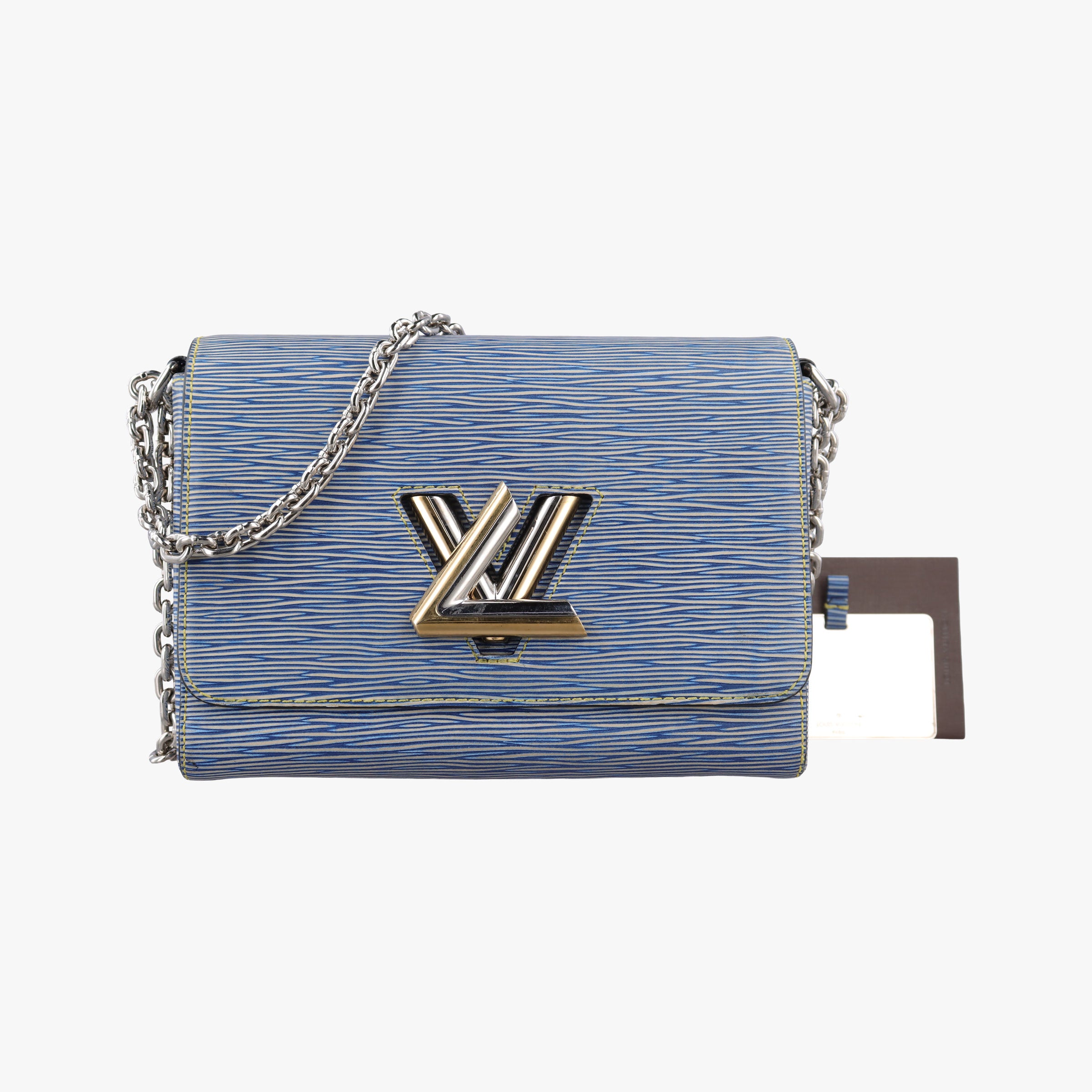 Vintage Louis Vuitton Portefeuille Twist Denim blue Epi M61036 shoulderbag | stylenewstar