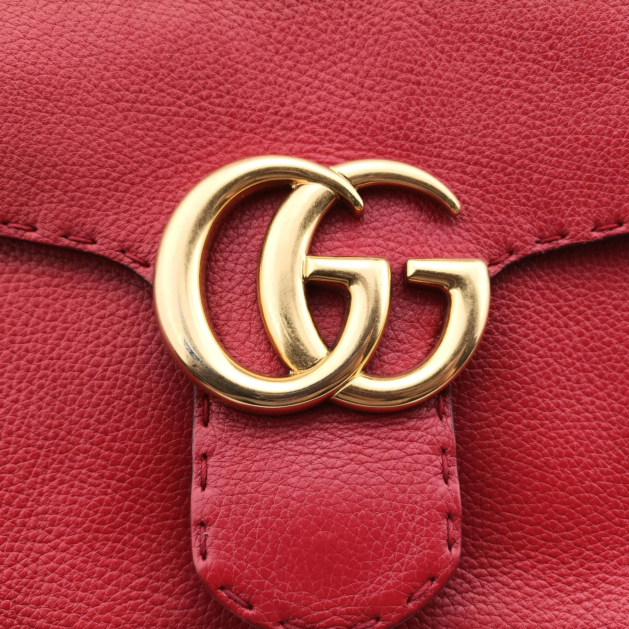 Vintage Gucci GG Marmont Red Leather 421890 shoulderbag | stylenewstar