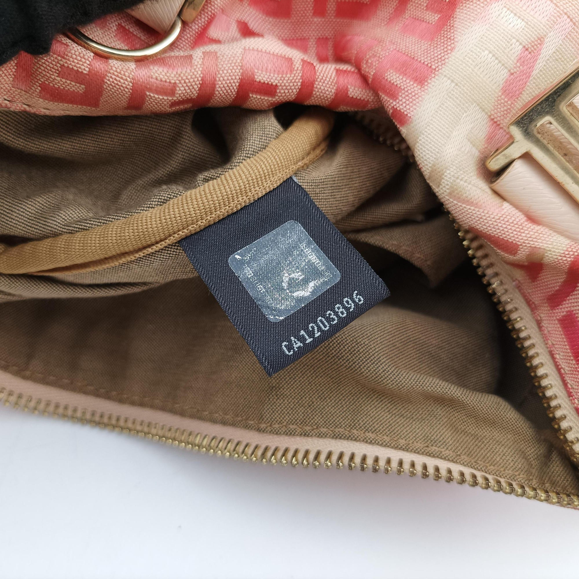 Vintage Fendi Zucchino Forever Bauletto Pink×Multicolour canvas×leather 8BL068 handbag | stylenewstar