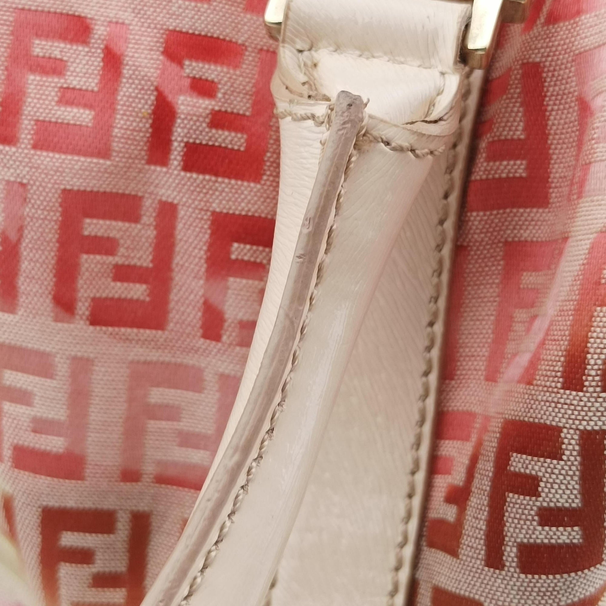 Vintage Fendi Zucchino Forever Bauletto Pink×Multicolour canvas×leather 8BL068 handbag | stylenewstar