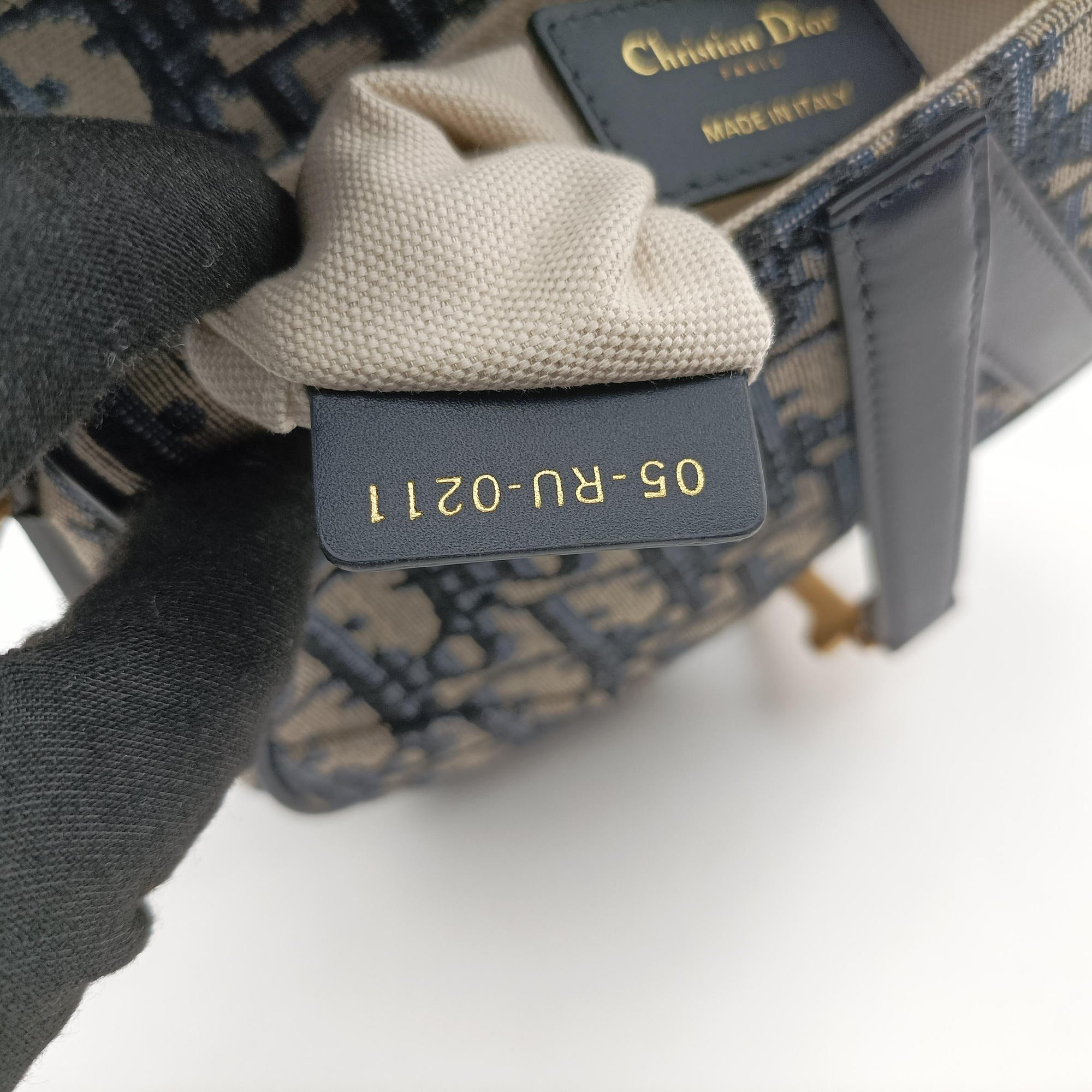 Vintage Christian Dior Saddle Navy Jacquard  handbag | stylenewstar