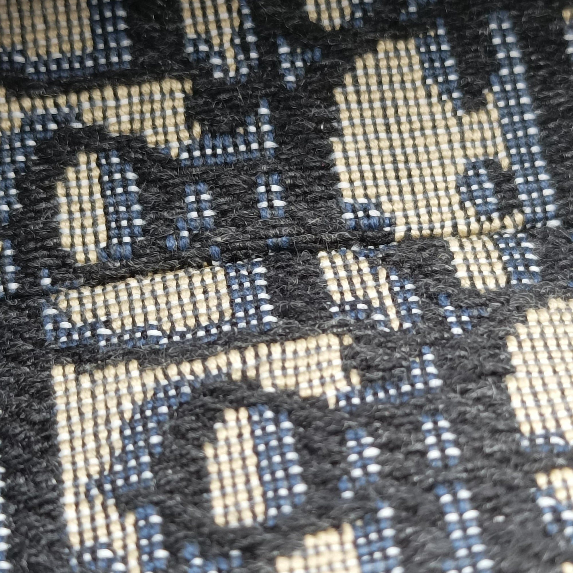 Vintage Christian Dior Saddle Navy Jacquard  handbag | stylenewstar