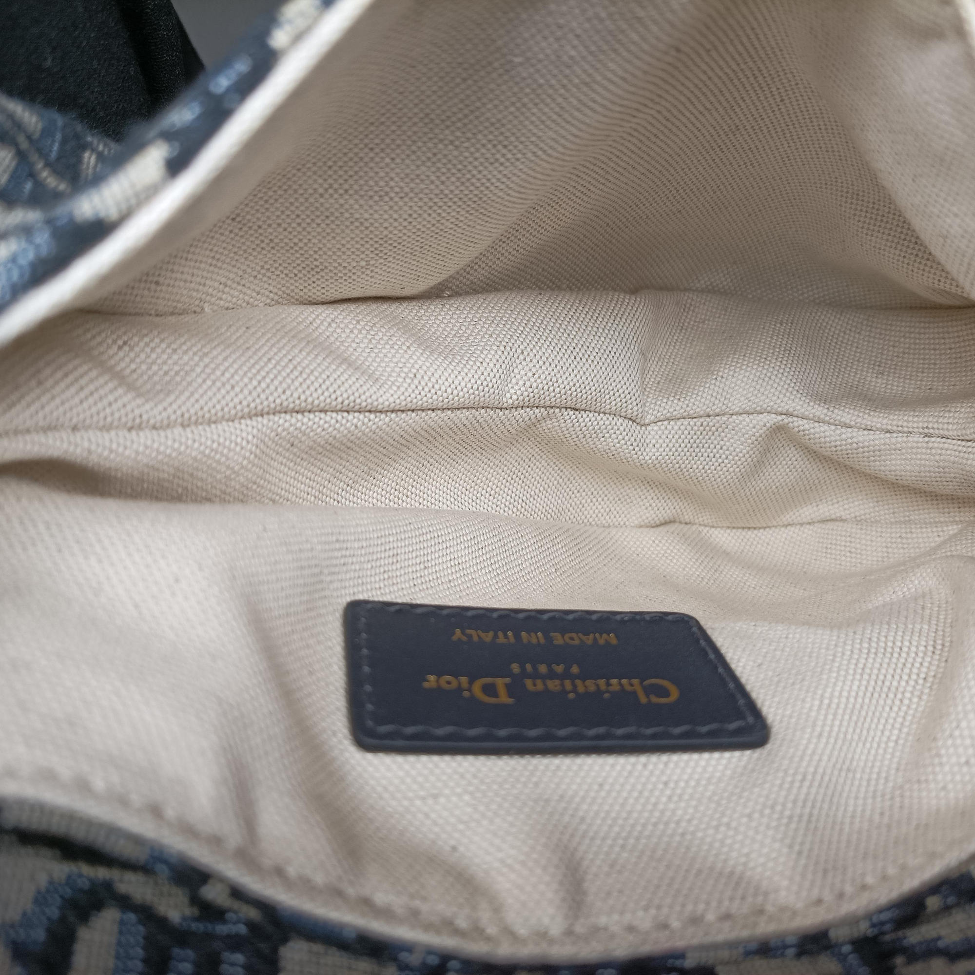 Vintage Christian Dior Saddle Navy Jacquard  handbag | stylenewstar