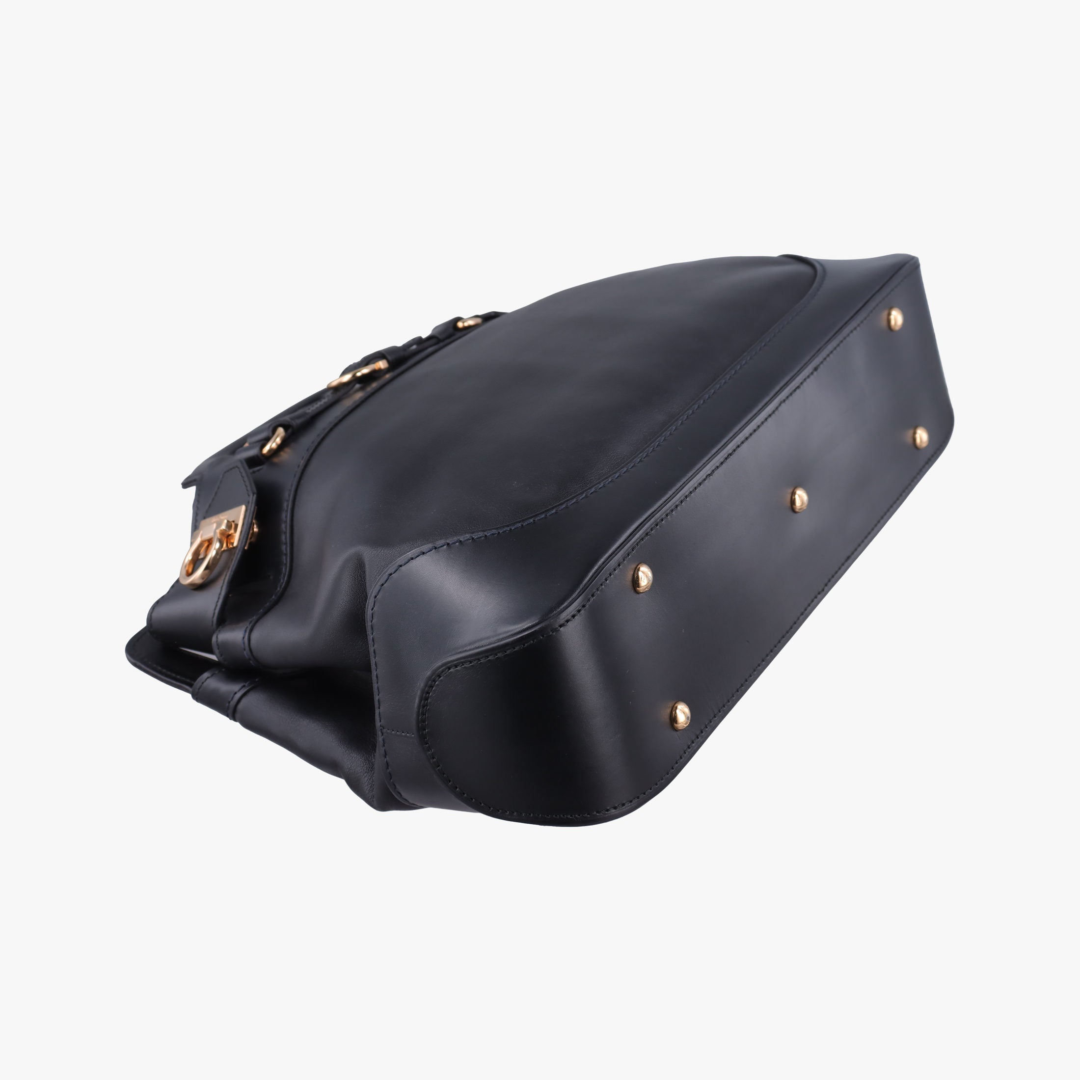 Pre-owned Ferragamo Wanda Black Leather  shoulderbag | stylenewstar