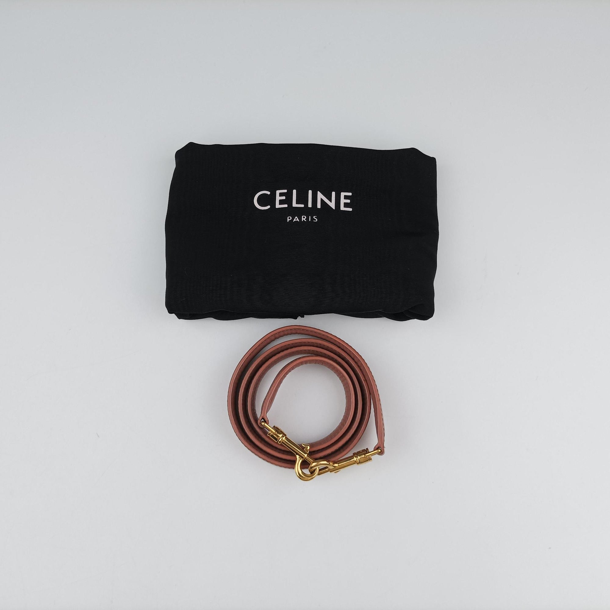 Pre-owned Celine 16 Bag Nude Calfskin 188003 shoulderbag | stylenewstar