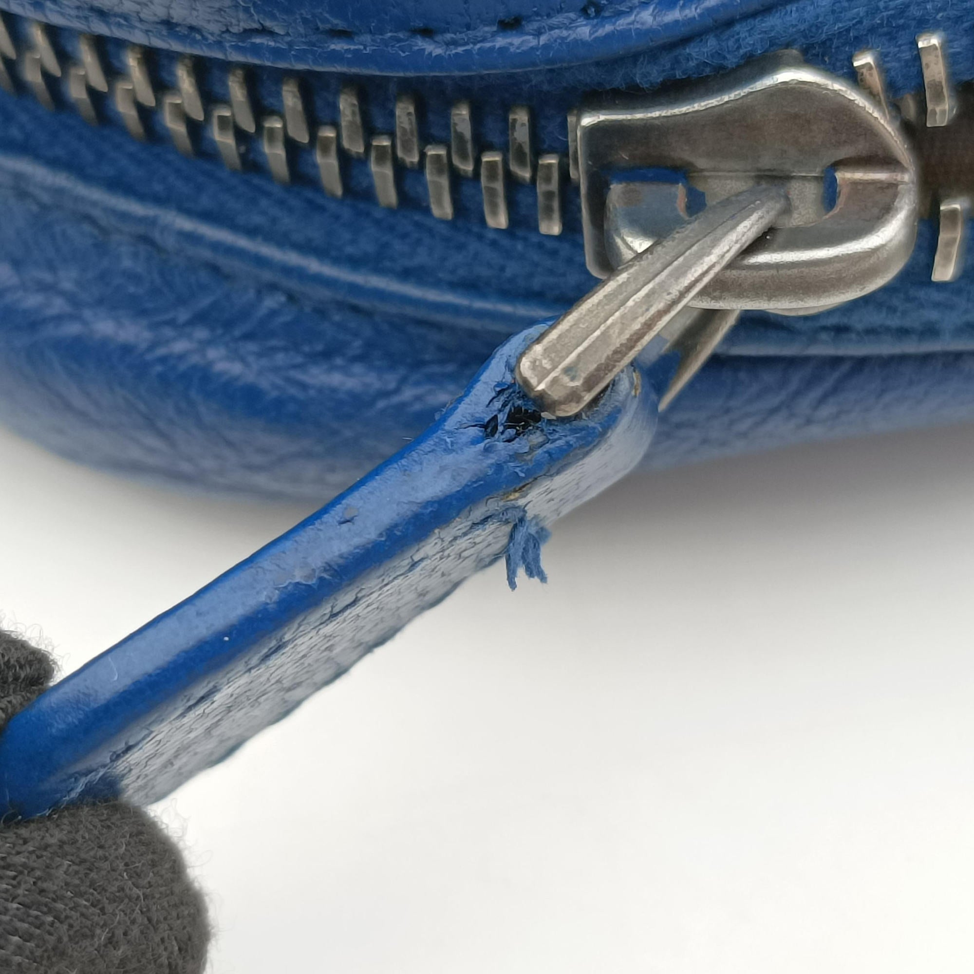 Pre-owned Bottega Veneta Intrecciato Blue lambskin  shoulderbag | stylenewstar
