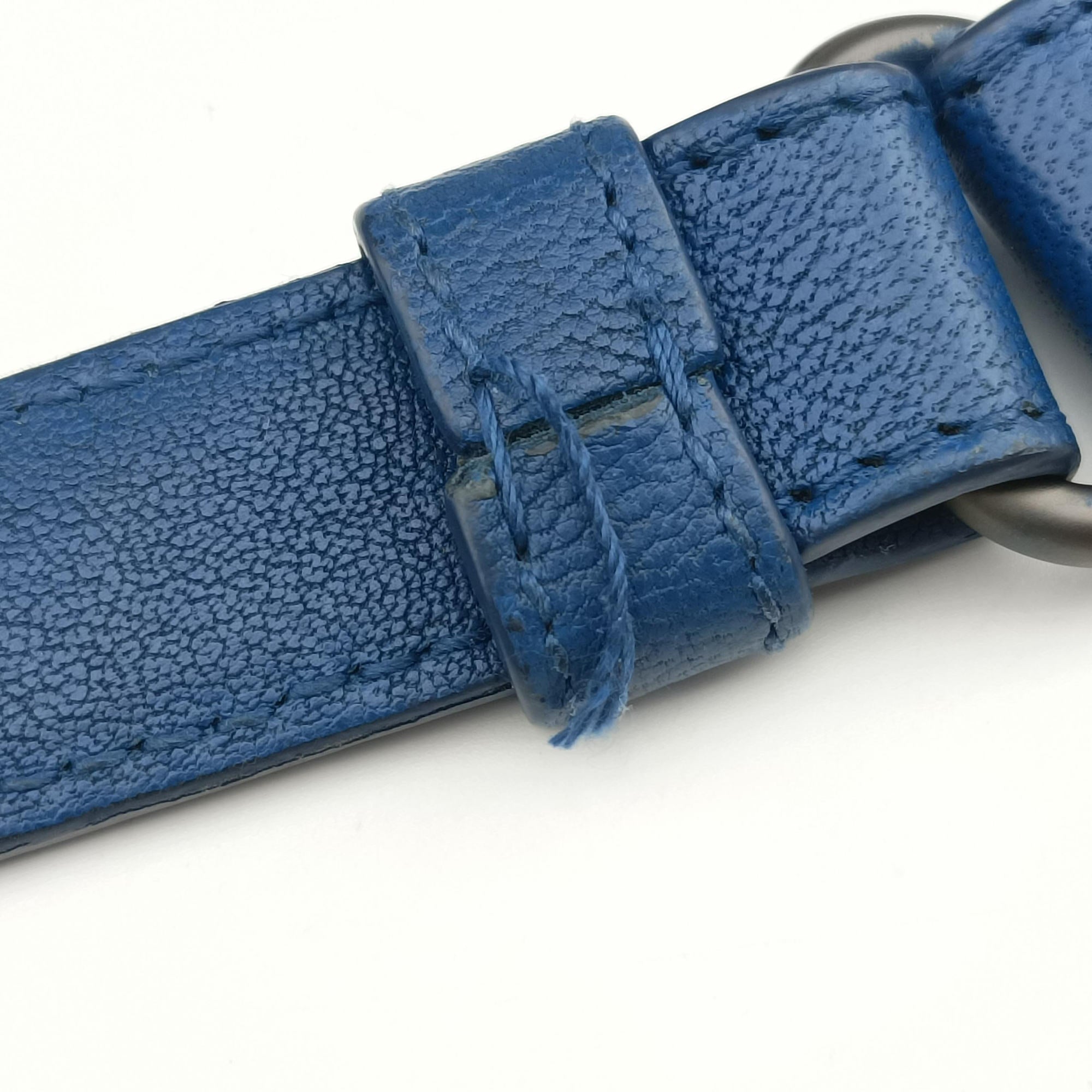Pre-owned Bottega Veneta Intrecciato Blue lambskin  shoulderbag | stylenewstar
