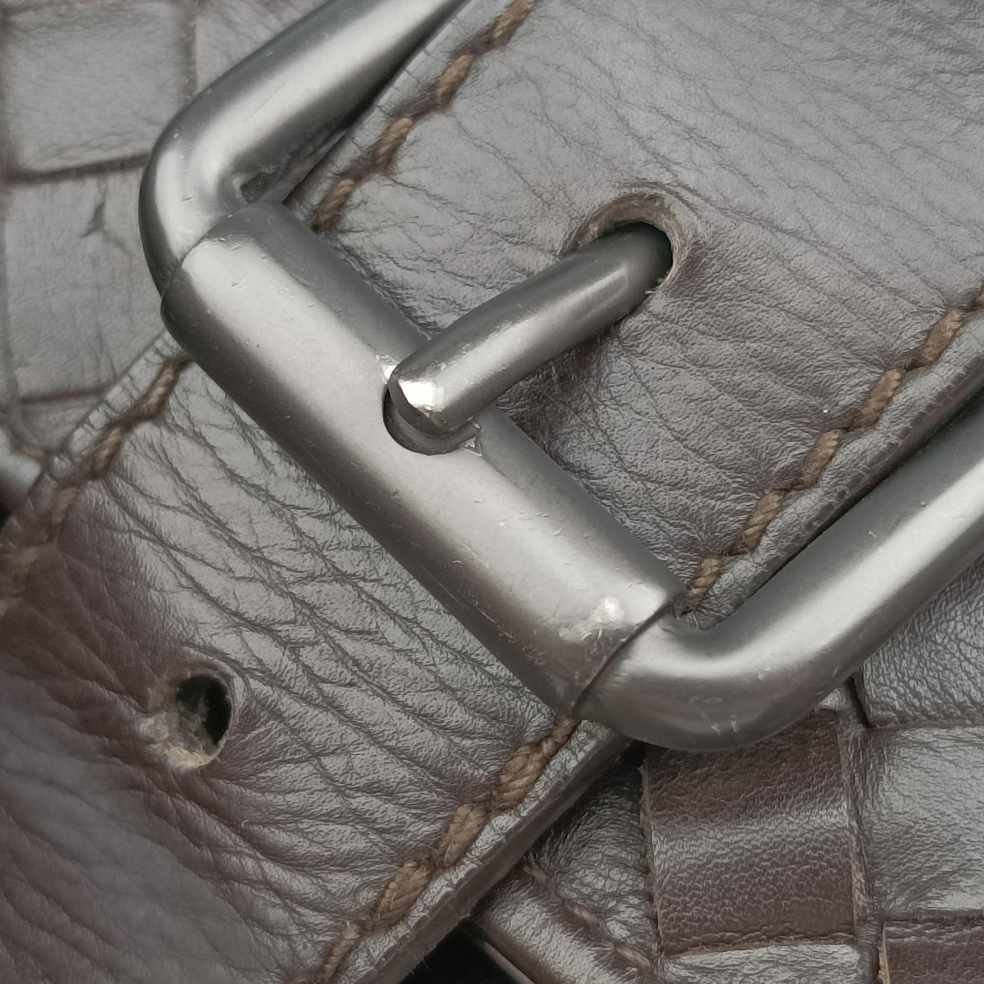 Pre-owned Bottega Veneta Intrecciato Brown lambskin  handbag | stylenewstar