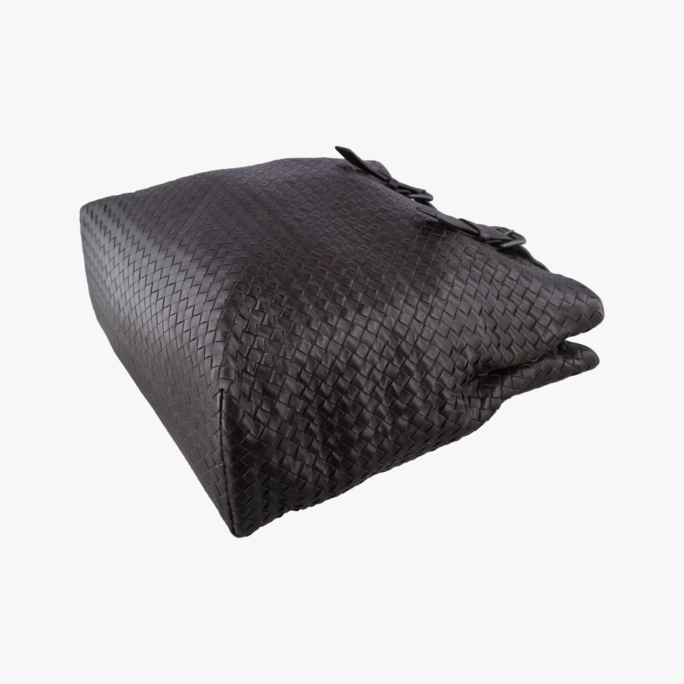 Pre-owned Bottega Veneta Intrecciato Brown lambskin  handbag | stylenewstar