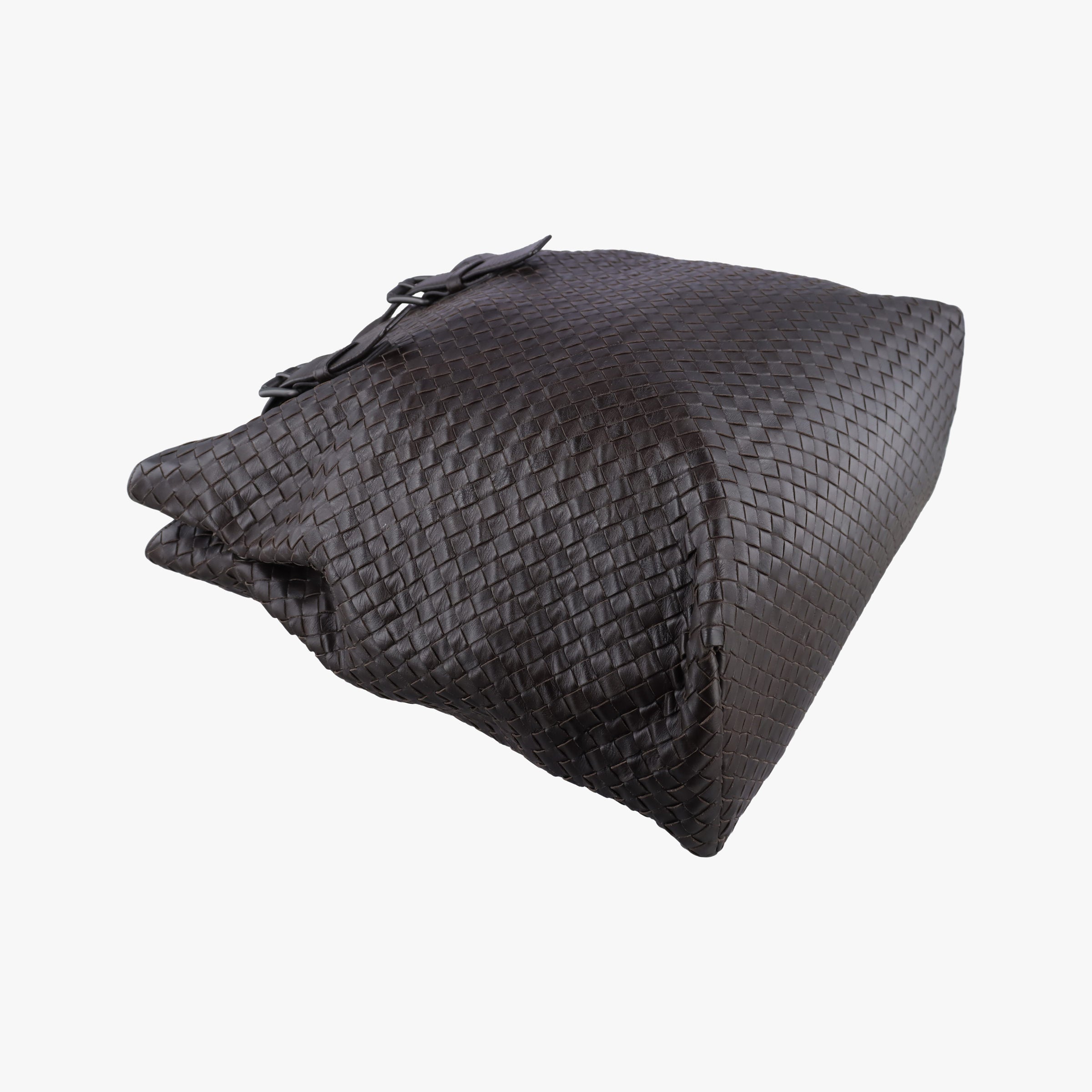 Pre-owned Bottega Veneta Intrecciato Brown lambskin  handbag | stylenewstar
