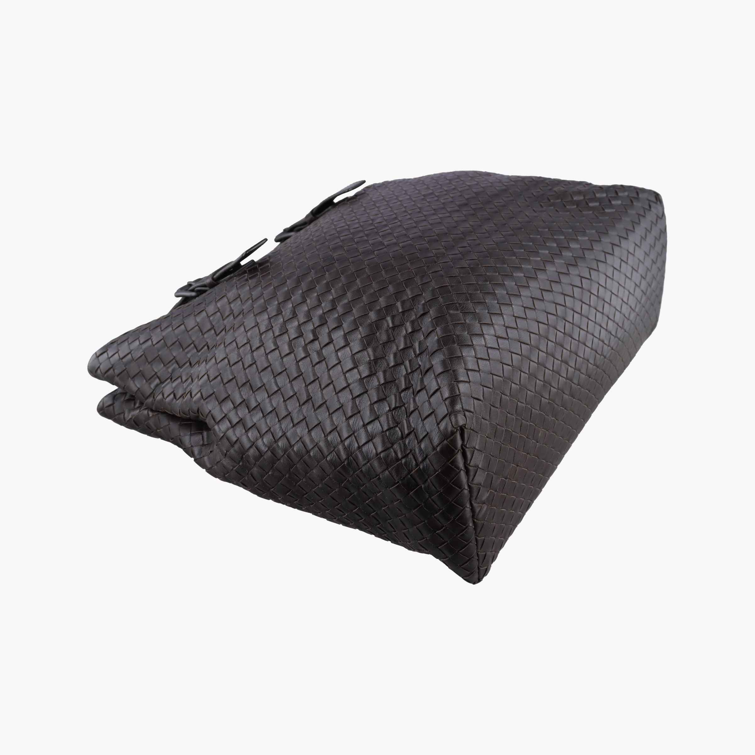 Pre-owned Bottega Veneta Intrecciato Brown lambskin  handbag | stylenewstar