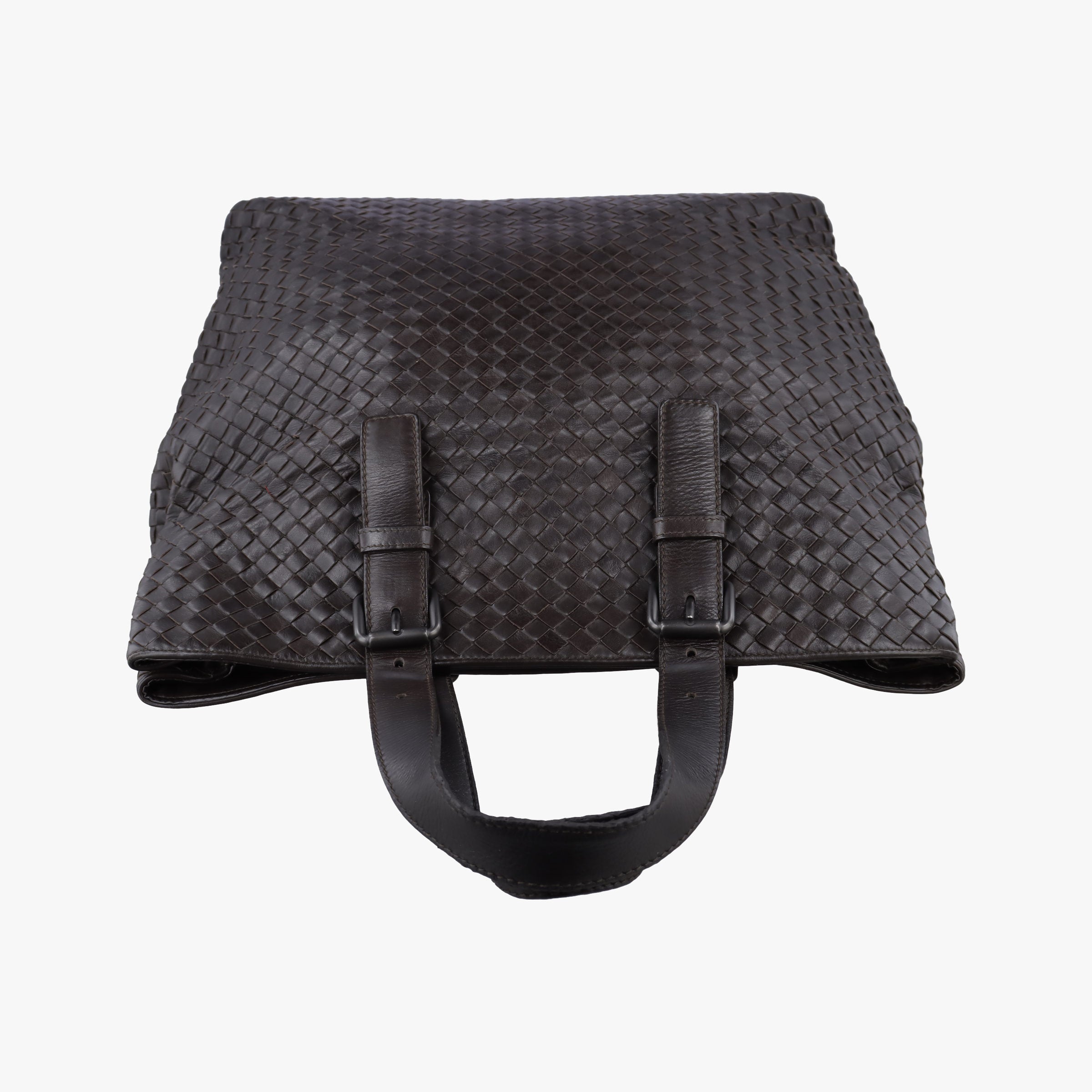 Pre-owned Bottega Veneta Intrecciato Brown lambskin  handbag | stylenewstar